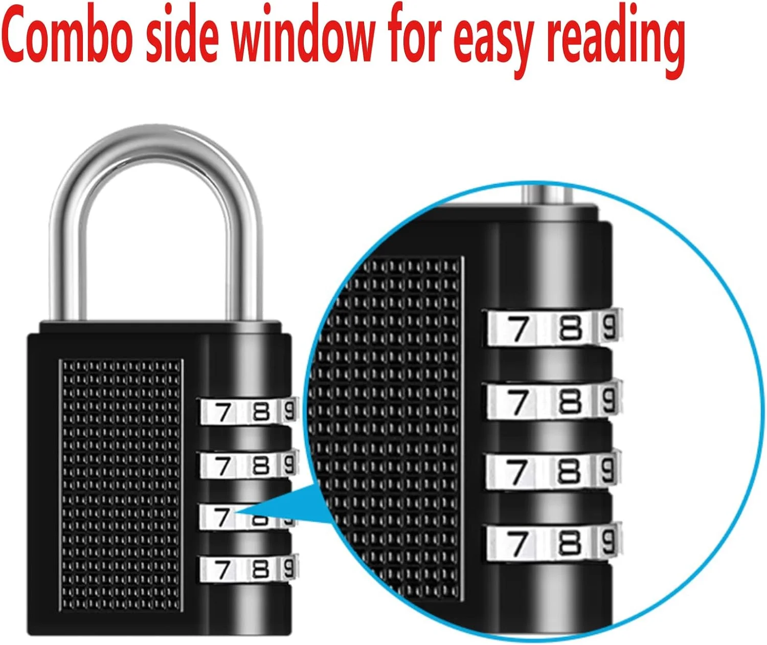 قفل ترکیبی 2 عددی، قفل ضد آب 4 رقمی قابل تنظیم مجدد برای فضای باز، قفل ترکیبی برای مدرسه، ورزش یا کمد باشگاه، کمد کارمندان، حصار، دروازه، کیف، جعبه ابزار، انبار قفل دار