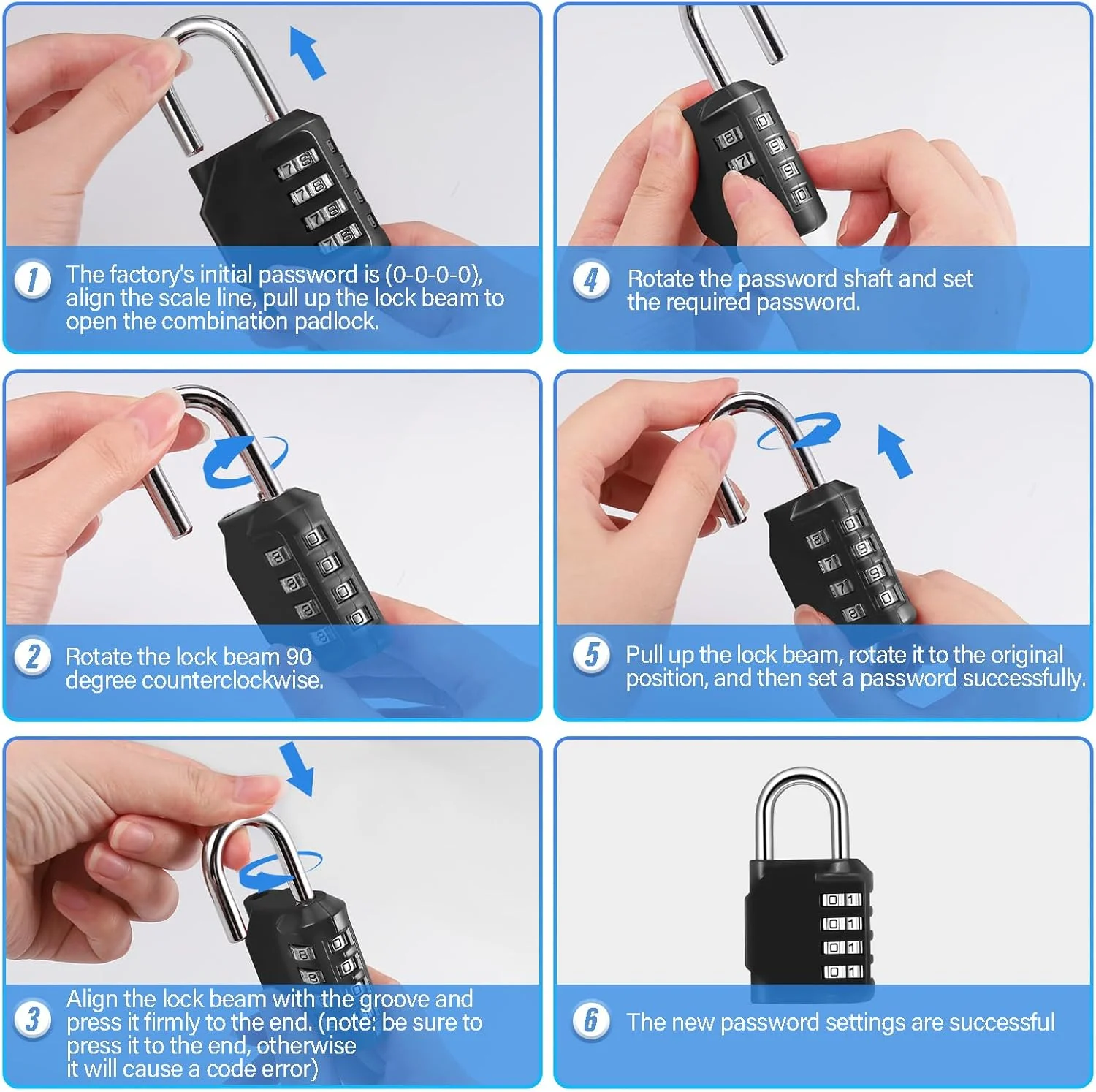 قفل رمزی ترکیبی 2 عددی، قفل فلزی سنگین برای کمد باشگاه، قفل با کد، قفل باشگاه، قفل کمد، قفل ترکیبی ضد آب برای کمد درب فضای باز سوله (B، مشکی)