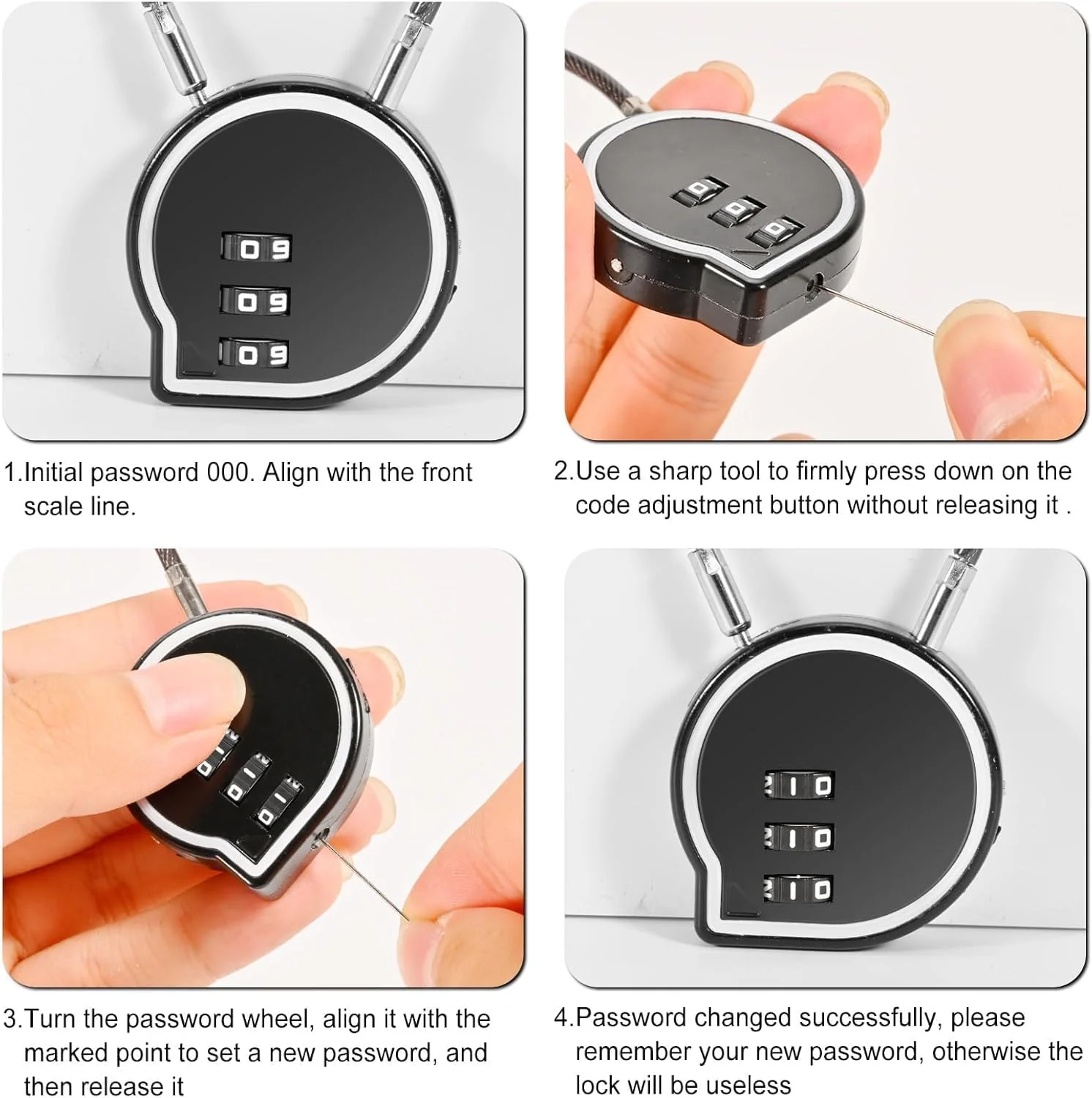 قفل ترکیبی 2 عددی، قفل ضد آب 3 رقمی برای فضای باز، قفل کمدهای باشگاه، قفل آلیاژ روی برای کمدهای باشگاه، قفل رمزدار برای زیپ، کوله پشتی، چمدان چرخدار، کمدهای باشگاه (مشکی)