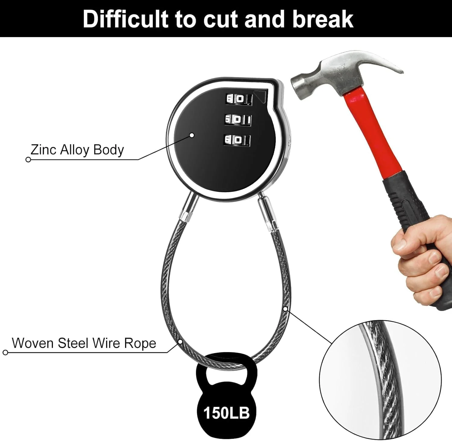 قفل ترکیبی 2 عددی، قفل ضد آب 3 رقمی برای فضای باز، قفل کمدهای باشگاه، قفل آلیاژ روی برای کمدهای باشگاه، قفل رمزدار برای زیپ، کوله پشتی، چمدان چرخدار، کمدهای باشگاه (مشکی)