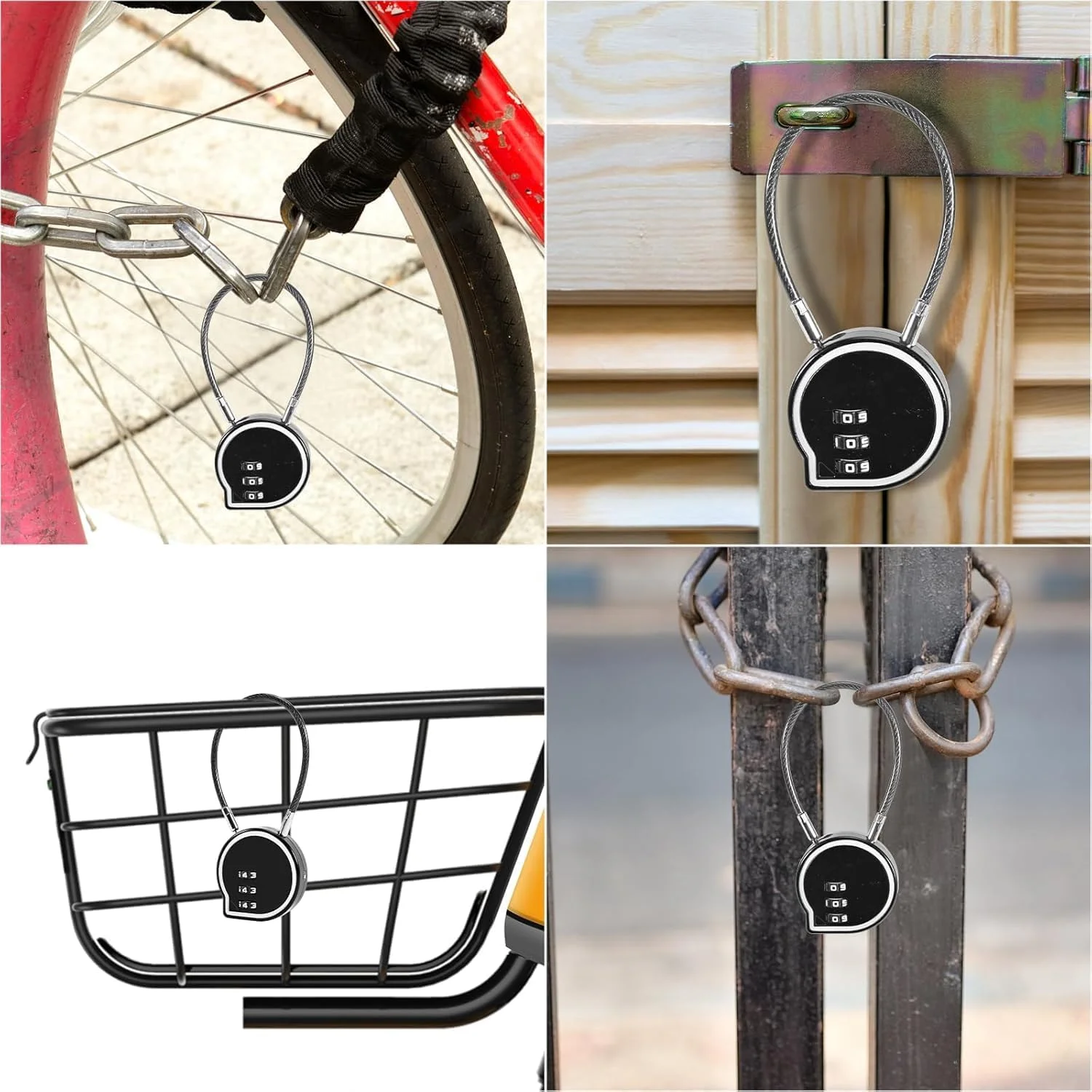 قفل ترکیبی 2 عددی، قفل ضد آب 3 رقمی برای فضای باز، قفل کمدهای باشگاه، قفل آلیاژ روی برای کمدهای باشگاه، قفل رمزدار برای زیپ، کوله پشتی، چمدان چرخدار، کمدهای باشگاه (مشکی)