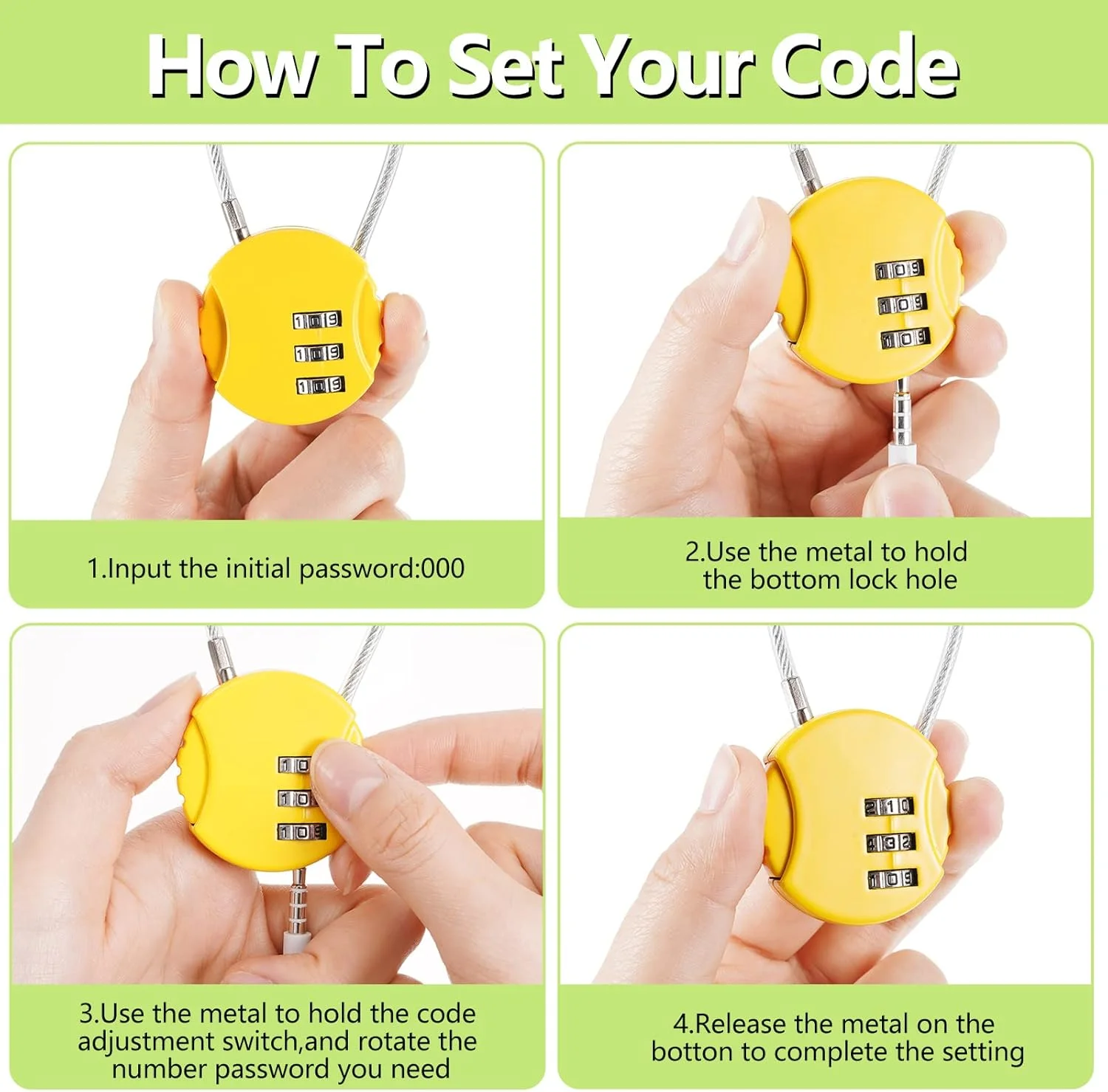قفل ترکیبی 3 رقمی، ضد آب، مناسب فضای باز، قفل کوچک برای کمد باشگاه، قفل چمدان کوچک، قفل قابل تنظیم برای دروازه، جعبه ابزار، چرخ دستی، 6 رنگ (12 عددی)