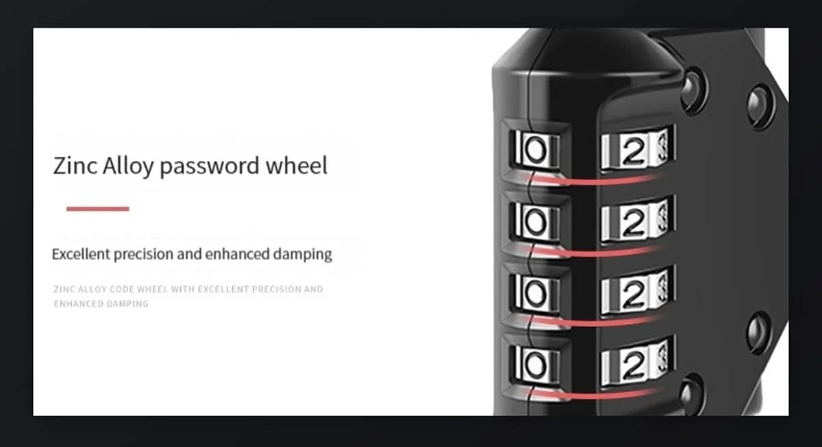 قفل ترکیبی سنگین 4 رقمی ضد آب مناسب فضای باز برای کمدهای مدرسه، کمدهای ورزشی، حصار، جعبه ابزار، دروازه، کیف و انبار قفل