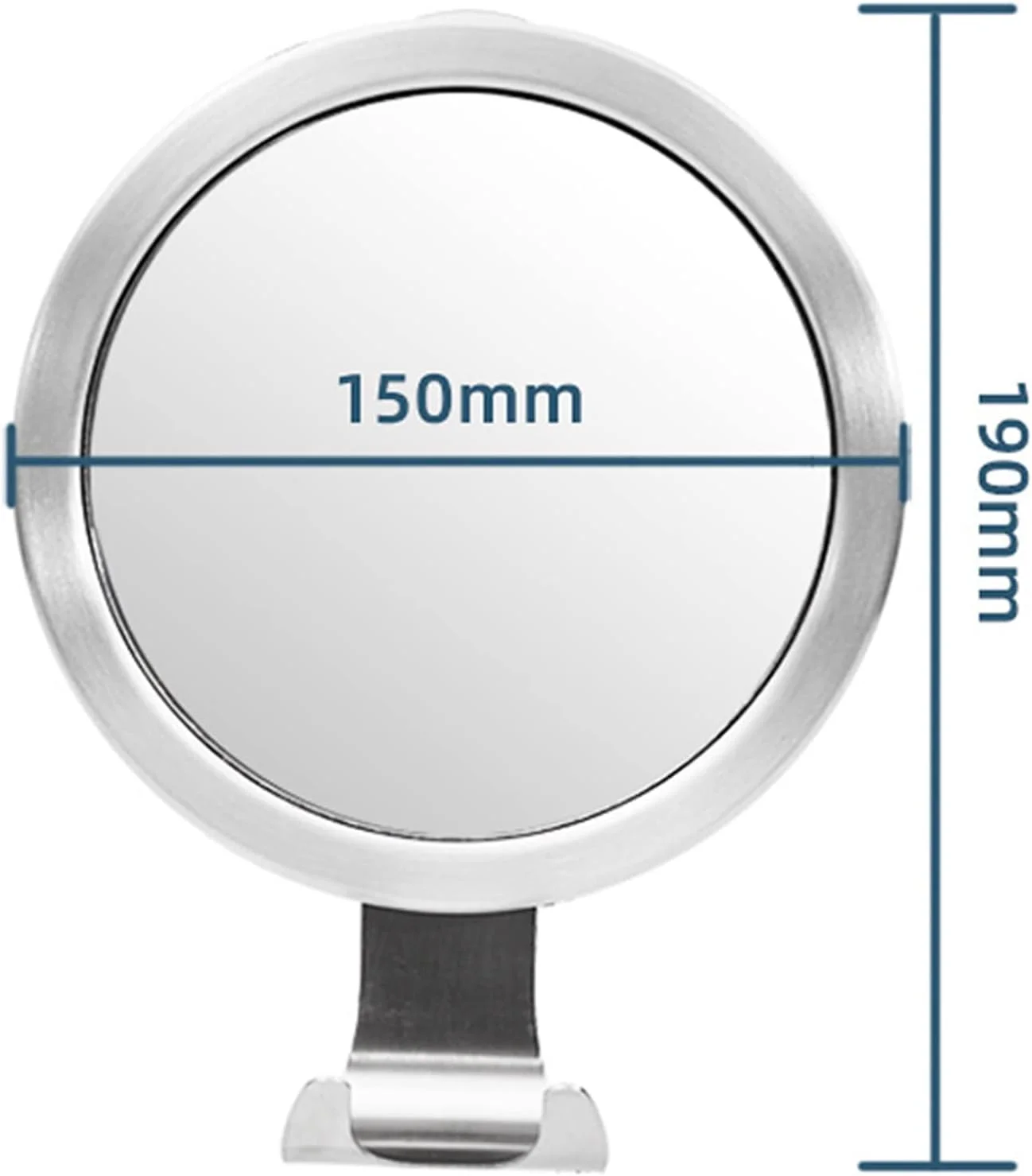 آینه آرایشی دیواری ضد بخار، آینه گرد 15 سانتی متری مناسب اصلاح و آرایش با مکنده، آینه حمام