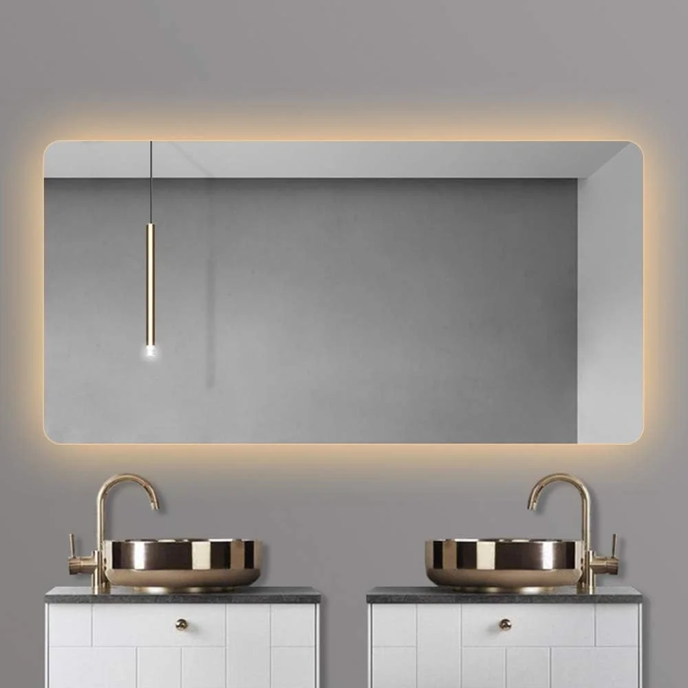 آینه دیواری برای حمام، آینه هوشمند دیواری با نور پس زمینه 500MM * 700MM ضد بخار (بدون کلید) آینه دیواری برای حمام، آینه هوشمند دیواری با نور پس زمینه 500MM * 700MM ضد بخار (بدون کلید)