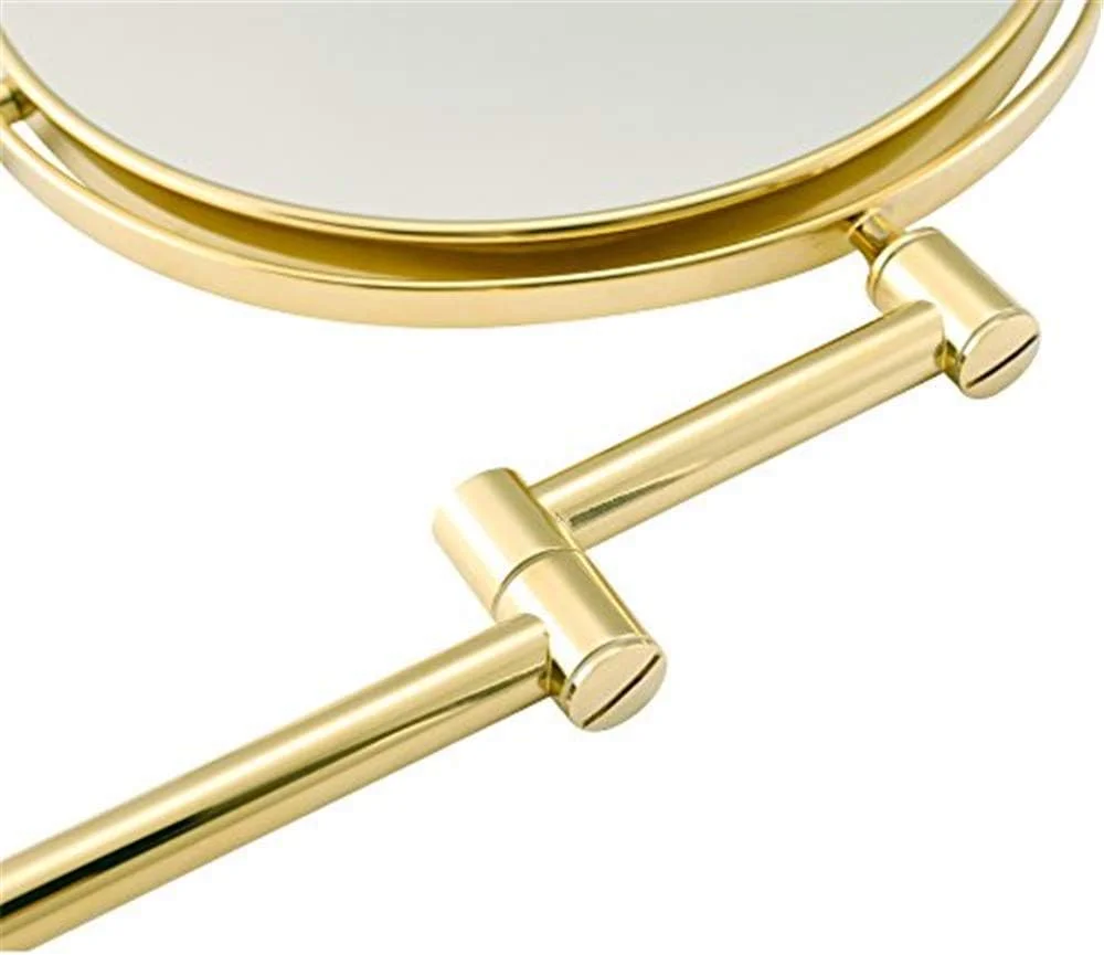 آینه آرایشی دیواری بزرگنمایی کننده، قابل تنظیم، محکم، آینه آرایشی، آینه اصلاح حمام (رنگ: 3X، اندازه: 8 اینچ) (10x 8 اینچ)