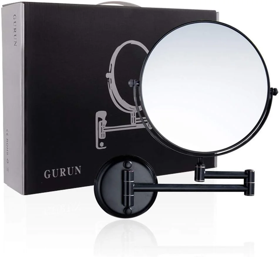 آینه آرایشی دیواری بزرگنمایی کننده، دو طرفه، قابل تنظیم، مناسب حمام و اصلاح (رنگ: 7X، سایز: 6 اینچ) (3X 8 اینچ) آینه آرایشی دیواری بزرگنمایی کننده، دو طرفه، قابل تنظیم، مناسب حمام و اصلاح (رنگ: 7X، سایز: 6 اینچ) (3X 8 اینچ)