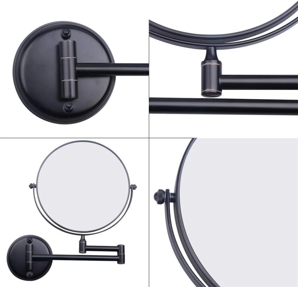 آینه آرایشی دیواری بزرگنمایی کننده، دو طرفه، قابل تنظیم، مناسب حمام و اصلاح (رنگ: 7X، اندازه: 8 اینچ) (7X 8 اینچ) آینه آرایشی دیواری بزرگنمایی کننده، دو طرفه، قابل تنظیم، مناسب حمام و اصلاح (رنگ: 7X، اندازه: 8 اینچ) (7X 8 اینچ)