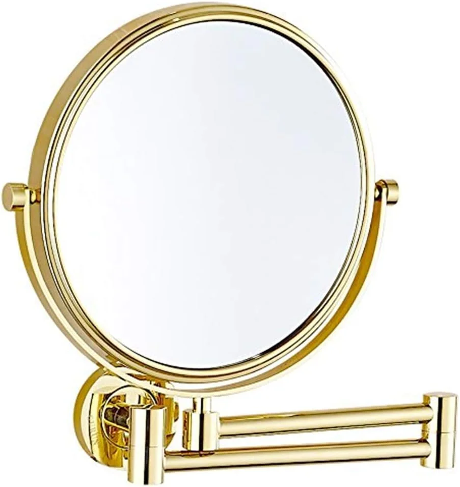 آینه آرایشی دیواری 8 اینچی با قابلیت بزرگنمایی، بازویی قوی و قابل تنظیم، آینه اصلاح و آرایش برای روشویی حمام (رنگ: طلایی، اندازه: 3 برابر) (مشکی 7 برابر) آینه آرایشی دیواری 8 اینچی با قابلیت بزرگنمایی، بازویی قوی و قابل تنظیم، آینه اصلاح و آرایش برای روشویی حمام (رنگ: طلایی، اندازه: 3 برابر) (مشکی 7 برابر)