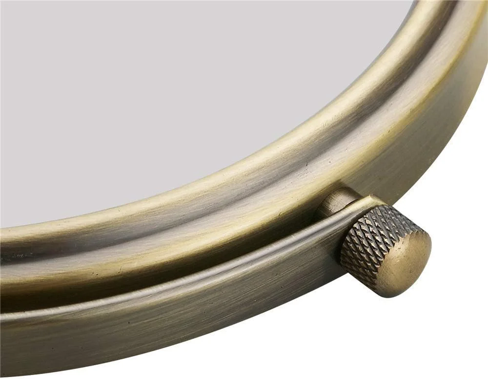 آینه آرایشی دیواری بزرگنمایی دار با قابلیت تنظیم و چرخش، مناسب برای آرایش، اصلاح و استفاده در حمام (بزرگنمایی 5 برابر)