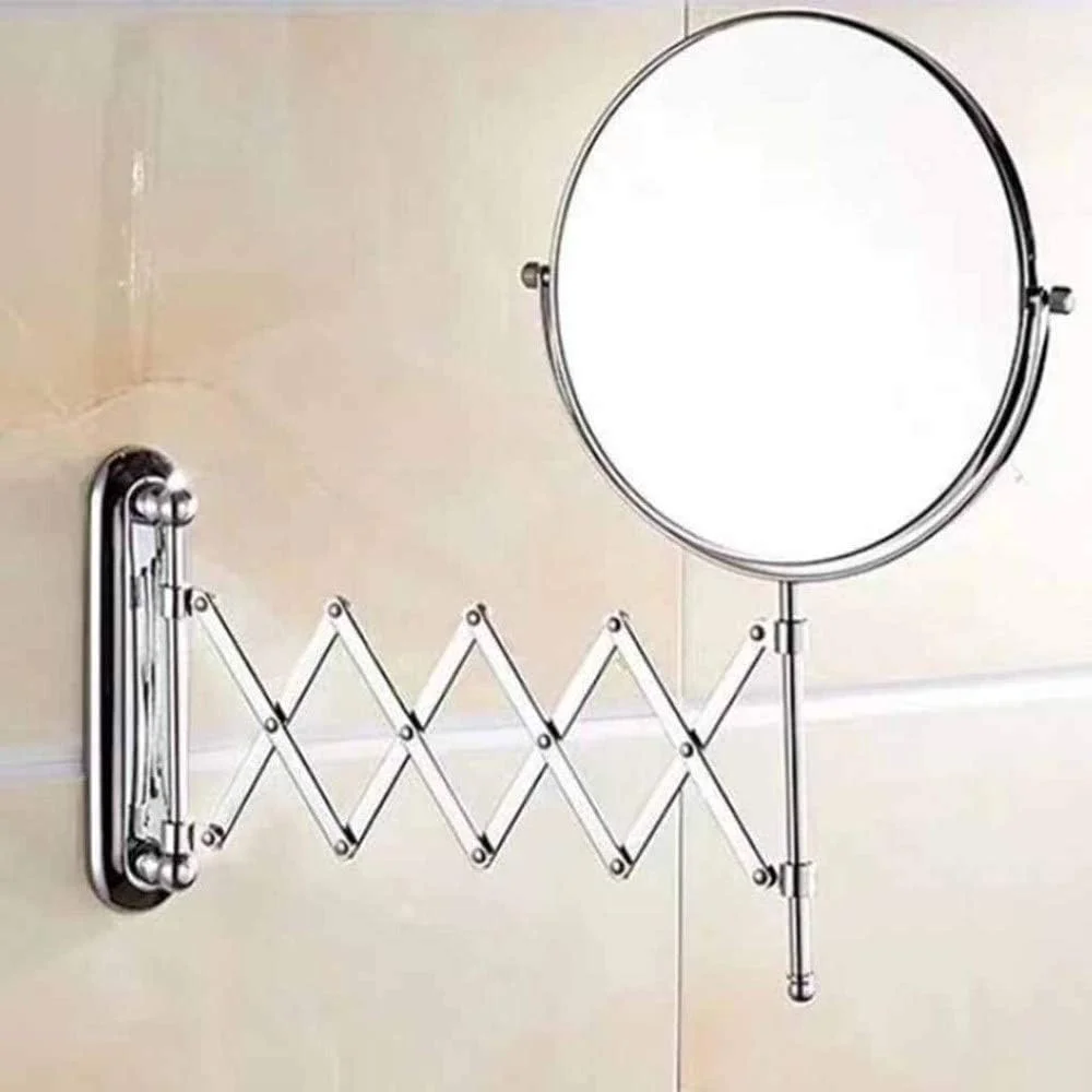 آینه آرایشی دیواری، آینه دو طرفه، آینه حمام تلسکوپی با قابلیت چرخش 360 درجه (بزرگنمایی 3 برابر) آینه آرایشی دیواری، آینه دو طرفه، آینه حمام تلسکوپی با قابلیت چرخش 360 درجه (بزرگنمایی 3 برابر)