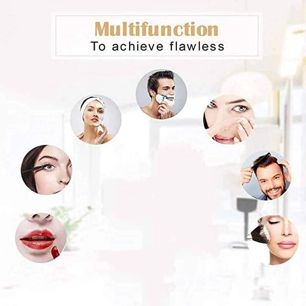 آینه آرایشی دیواری، آینه دو طرفه، آینه حمام تلسکوپی با قابلیت چرخش 360 درجه (بزرگنمایی 3 برابر) آینه آرایشی دیواری، آینه دو طرفه، آینه حمام تلسکوپی با قابلیت چرخش 360 درجه (بزرگنمایی 3 برابر)