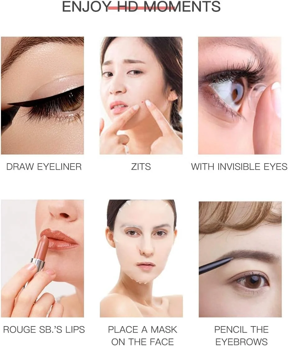 آینه آرایشی دیواری، آینه حمام با نور LED، آینه آرایشی بزرگنمایی 1X/5X، شارژ USB، لمسی و دیمر دار آینه آرایشی دیواری، آینه حمام با نور LED، آینه آرایشی بزرگنمایی 1X/5X، شارژ USB، لمسی و دیمر دار