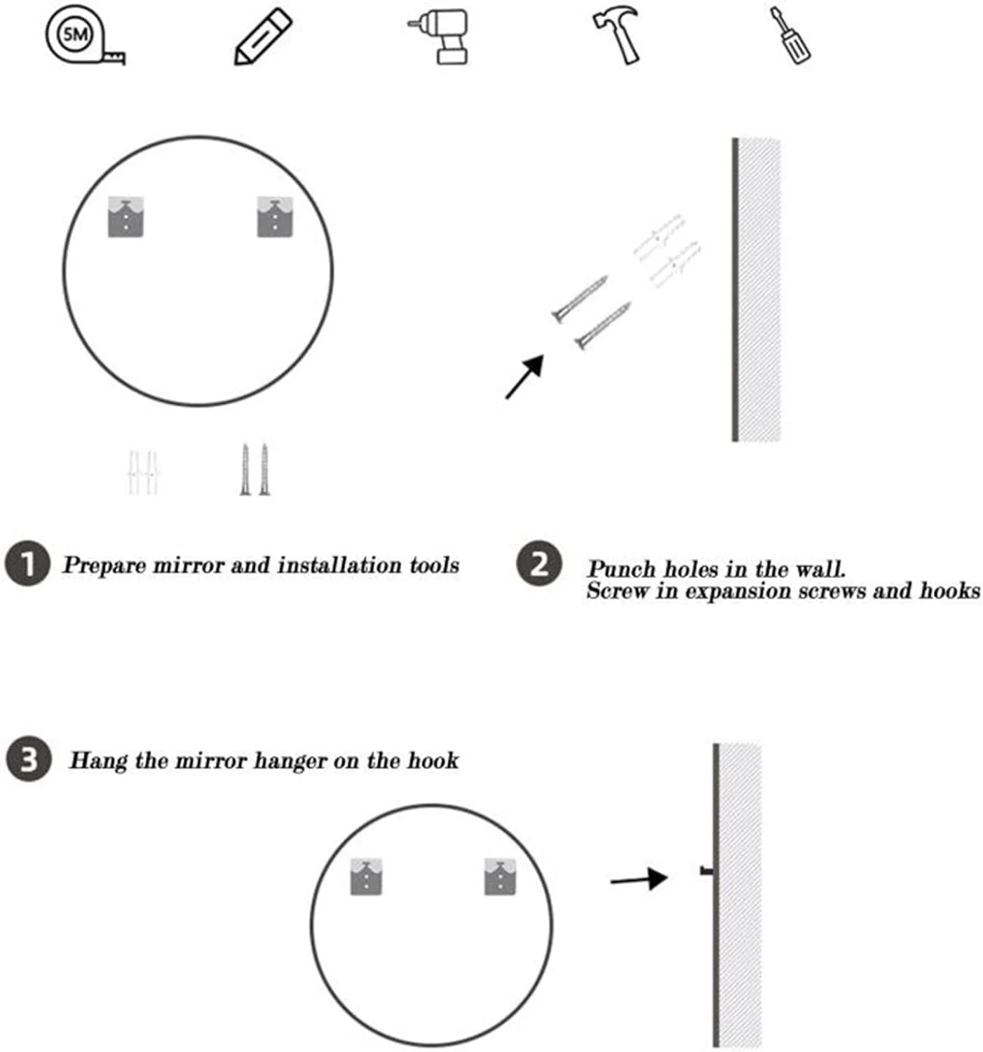آینه LED دیواری حمام، نور سفید/نور گرم، اتاق خواب، اتاق نشیمن، ایوان، دکوراسیون منزل، 50 سانتی متر / 60 سانتی متر / 70 سانتی متر / 80 سانتی متر، آینه آرایش، نور سفید-80 سانتی متر/31.5 اینچ آینه LED دیواری حمام، نور سفید/نور گرم، اتاق خواب، اتاق نشیمن، ایوان، دکوراسیون منزل، 50 سانتی متر / 60 سانتی متر / 70 سانتی متر / 80 سانتی متر، آینه آرایش، نور سفید-80 سانتی متر/31.5 اینچ