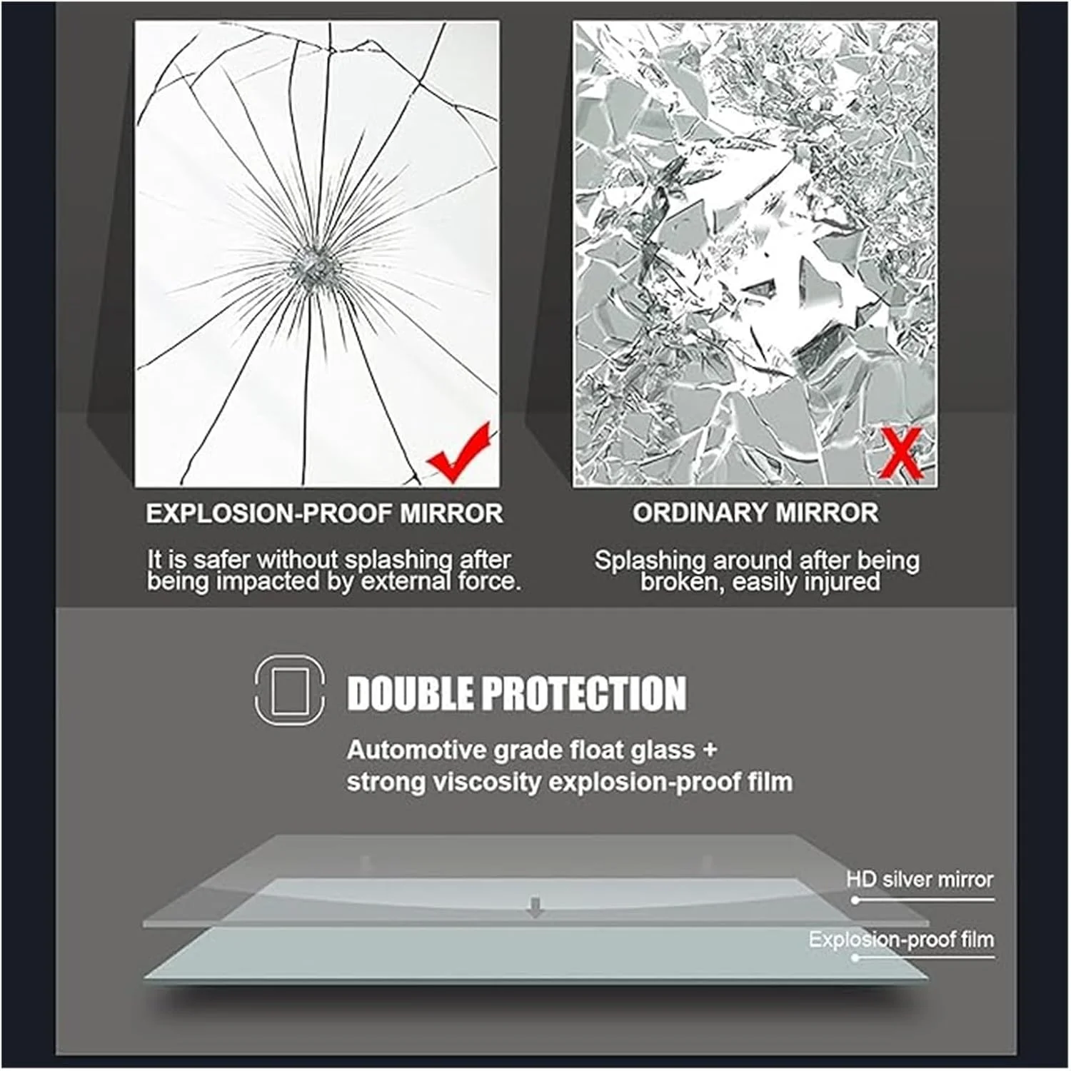 آینه آرایشی ال ای دی مدرن 32 اینچی با نورپردازی، مناسب دیوار حمام، دارای 3 رنگ قابل تنظیم برای خوابگاه - آینه آرایشی، آینه های حمام آینه آرایشی ال ای دی مدرن 32 اینچی با نورپردازی، مناسب دیوار حمام، دارای 3 رنگ قابل تنظیم برای خوابگاه - آینه آرایشی، آینه های حمام