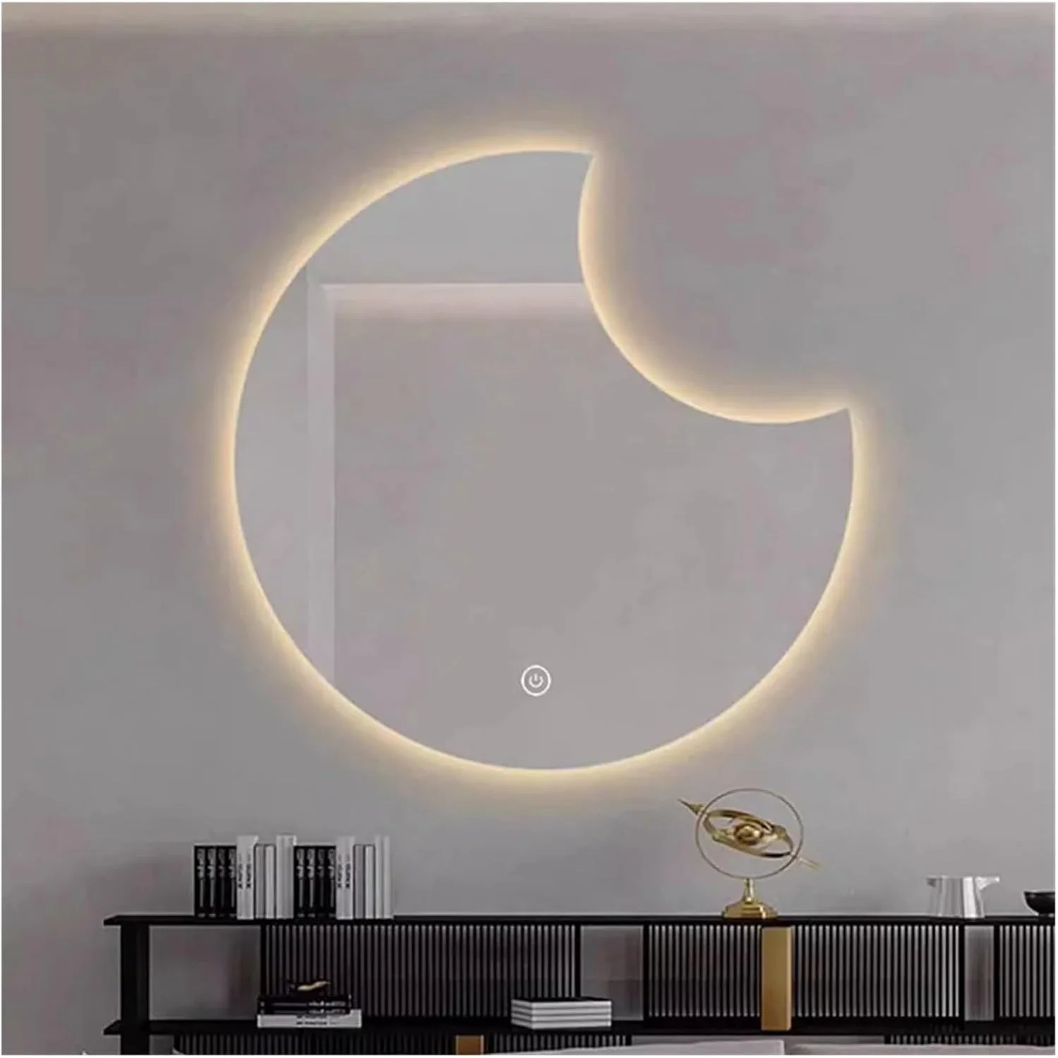 آینه آرایشی ال ای دی مدرن 32 اینچی با نورپردازی، مناسب دیوار حمام، دارای 3 رنگ قابل تنظیم برای خوابگاه - آینه آرایشی، آینه های حمام آینه آرایشی ال ای دی مدرن 32 اینچی با نورپردازی، مناسب دیوار حمام، دارای 3 رنگ قابل تنظیم برای خوابگاه - آینه آرایشی، آینه های حمام