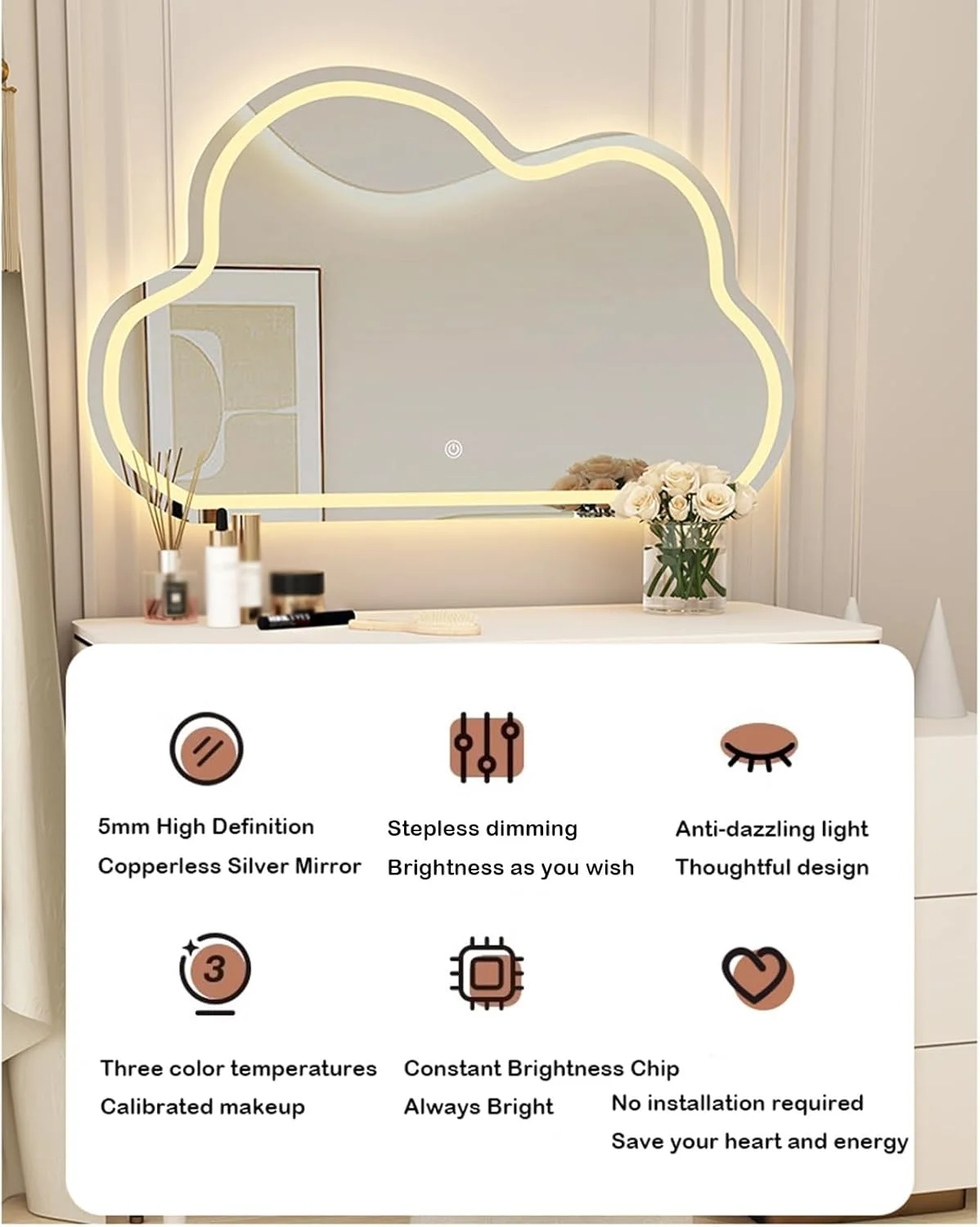 آینه های روشویی دیواری، آینه دیواری تزئینی آینه آویز برای حمام، آینه حمام با چراغ، آینه ال ای دی برای حمام، آینه روشن، نور قابل تنظیم ضد مه آینه های روشویی دیواری، آینه دیواری تزئینی آینه آویز برای حمام، آینه حمام با چراغ، آینه ال ای دی برای حمام، آینه روشن، نور قابل تنظیم ضد مه