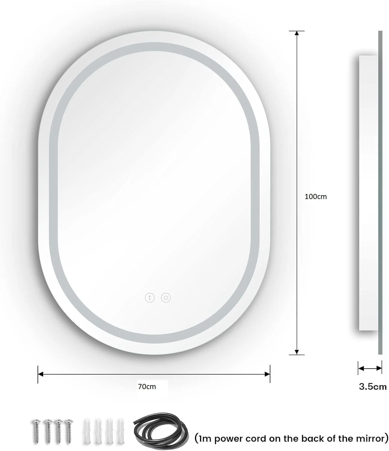 آینه های قدی. آینه دیواری بزرگ (70 * 100 سانتی متر)، آینه تمام قد بیضی شکل، آینه آرایش دیواری، آینه دیواری خانگی، آینه بزرگ، آینه ضد انفجار تمام قد، تصویربرداری HD آینه های قدی. آینه دیواری بزرگ (70 * 100 سانتی متر)، آینه تمام قد بیضی شکل، آینه آرایش دیواری، آینه دیواری خانگی، آینه بزرگ، آینه ضد انفجار تمام قد، تصویربرداری HD