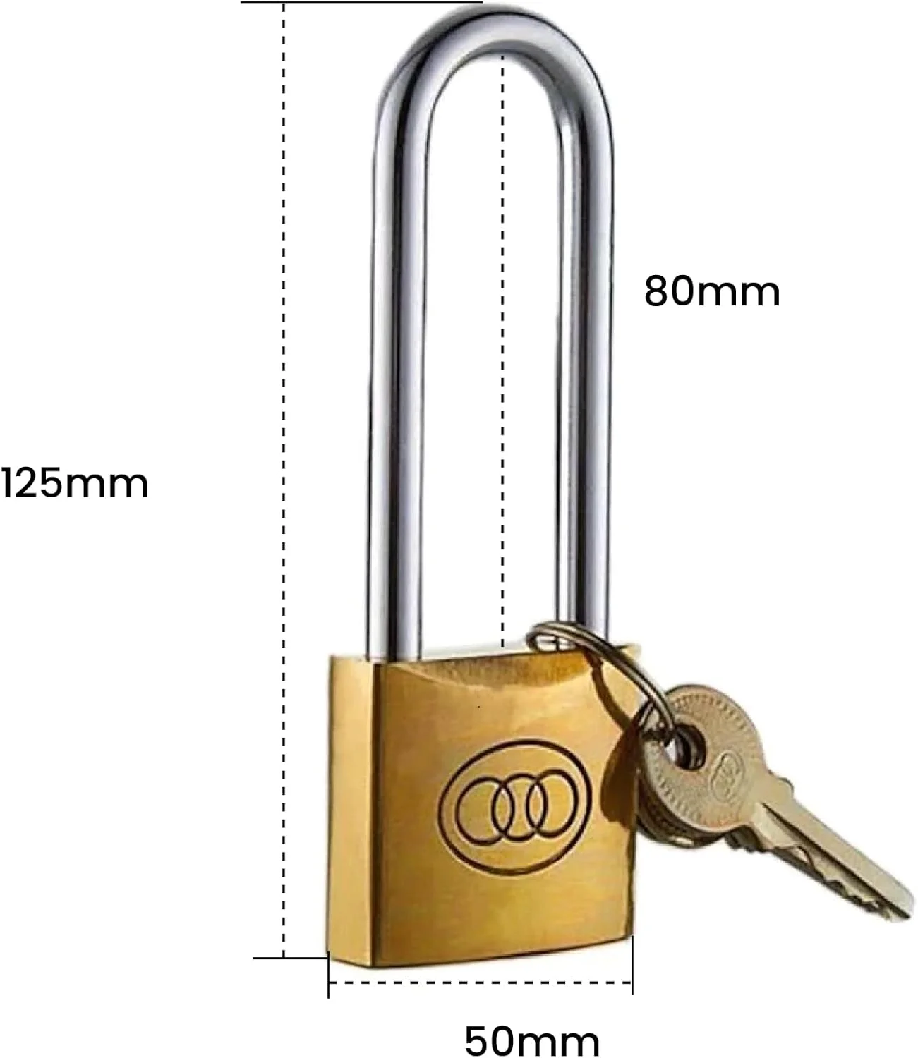 قفل آویز بلند بیلا™ با کلید - قفل امنیتی بیرونی برای سوله، گاراژ، باغ، دروازه (50 میلی متر) قفل آویز بلند بیلا™ با کلید - قفل امنیتی بیرونی برای سوله، گاراژ، باغ، دروازه (50 میلی متر)