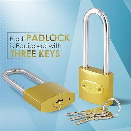 قفل آویز بلند بیلا™ با کلید - قفل امنیتی بیرونی برای سوله، گاراژ، باغ، دروازه (50 میلی متر) قفل آویز بلند بیلا™ با کلید - قفل امنیتی بیرونی برای سوله، گاراژ، باغ، دروازه (50 میلی متر)