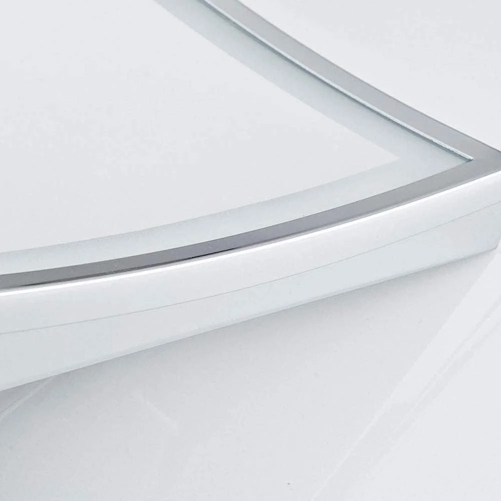 آینه حمام LED با نور برای روشویی هتل با سطح مربع بزرگنمایی 3 برابری قابل تنظیم و تلسکوپی با روکش کروم