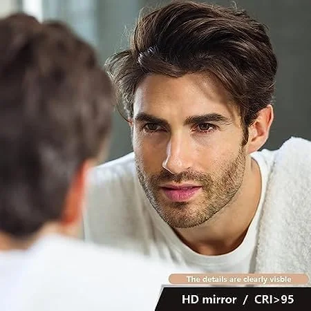 آینه شیشه ای ال ای دی MIRROR WORLD با حسگر لمسی برای حمام/3 رنگ (نور سفید، نور طبیعی، نور گرم)/آینه دیواری شیک برای اتاق نشیمن/اتاق خواب/اتاق رختکن و شکل گرد - 15x15 آینه شیشه ای ال ای دی MIRROR WORLD با حسگر لمسی برای حمام/3 رنگ (نور سفید، نور طبیعی، نور گرم)/آینه دیواری شیک برای اتاق نشیمن/اتاق خواب/اتاق رختکن و شکل گرد - 15x15