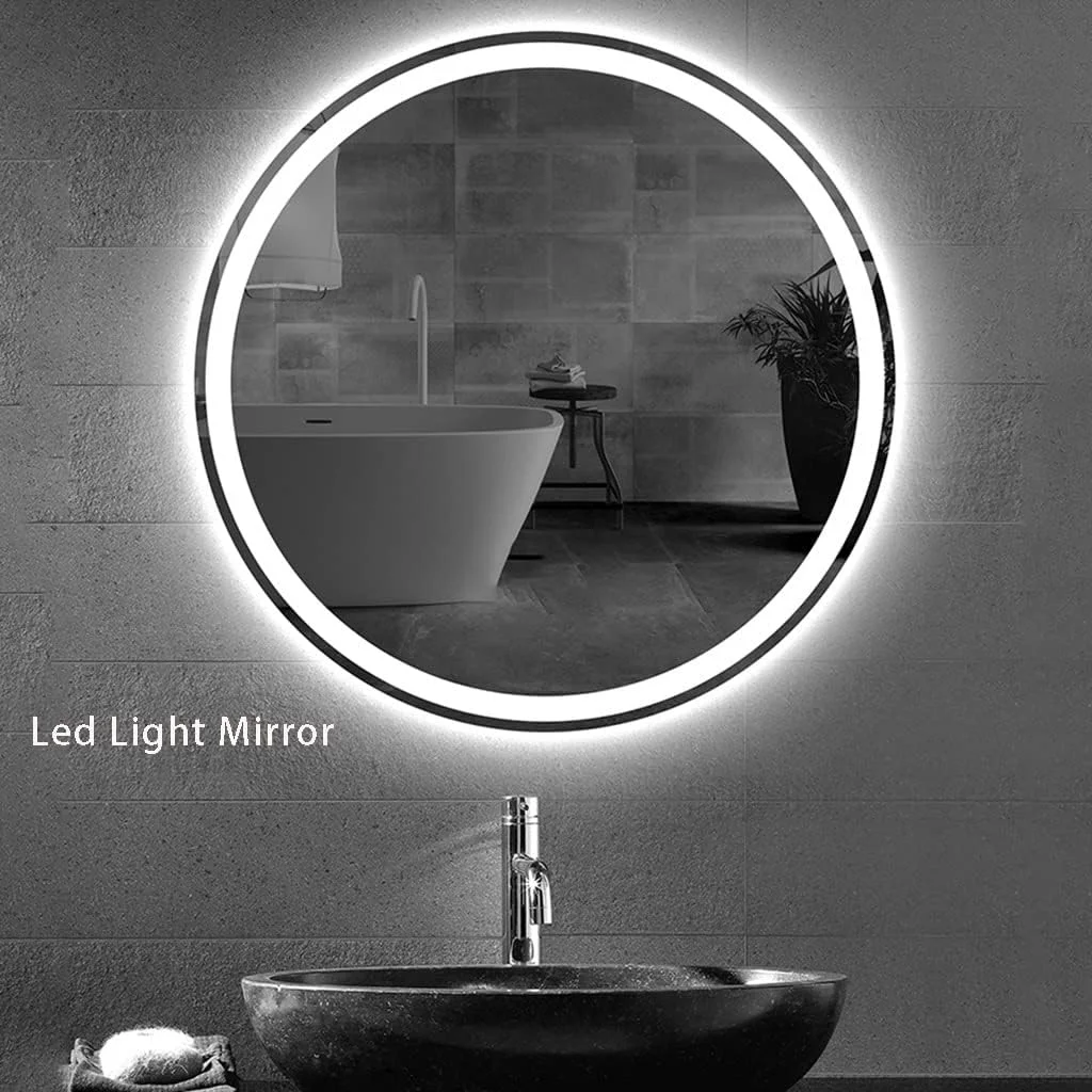 آینه گرد دیواری LED، آینه گرد نصب شده روی دیوار، آینه حمام، آینه آرایش، آینه روشویی اتاق خواب، آینه دکوری ورودی، آینه نور LED (رنگ: نور، اندازه: 50 سانتی متر / 19.7 اینچ) آینه گرد دیواری LED، آینه گرد نصب شده روی دیوار، آینه حمام، آینه آرایش، آینه روشویی اتاق خواب، آینه دکوری ورودی، آینه نور LED (رنگ: نور، اندازه: 50 سانتی متر / 19.7 اینچ)