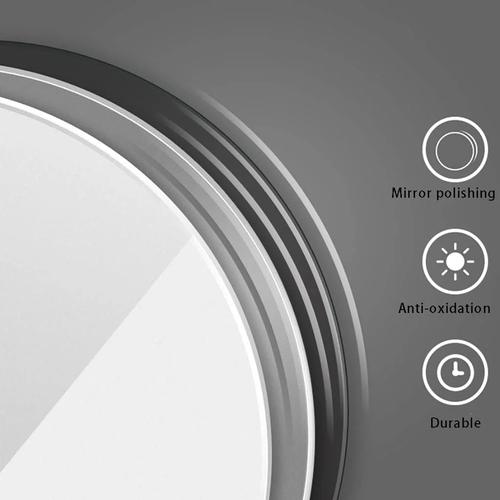 آینه گرد دیواری 50 سانتی متری، آینه دیواری دایره ای، آینه حمام، آینه آرایش، آینه روشویی اتاق خواب، آینه ورودی (سایز: 50cm(19.7")) آینه گرد دیواری 50 سانتی متری، آینه دیواری دایره ای، آینه حمام، آینه آرایش، آینه روشویی اتاق خواب، آینه ورودی (سایز: 50cm(19.7"))