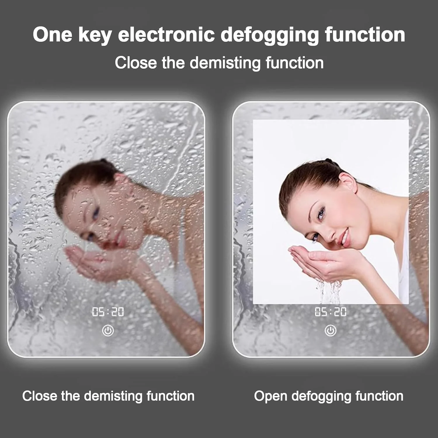 آینه نیم دایره، آینه های نیم دایره برای دیوار، آینه های نیم ماه برای دیوار، آینه روشویی LED دیمر دار نیم دایره، آینه نورانی با پد ضد بخار، آینه حمام ضد مه، 3 رنگ دیمر دار (سفید) آینه نیم دایره، آینه های نیم دایره برای دیوار، آینه های نیم ماه برای دیوار، آینه روشویی LED دیمر دار نیم دایره، آینه نورانی با پد ضد بخار، آینه حمام ضد مه، 3 رنگ دیمر دار (سفید)