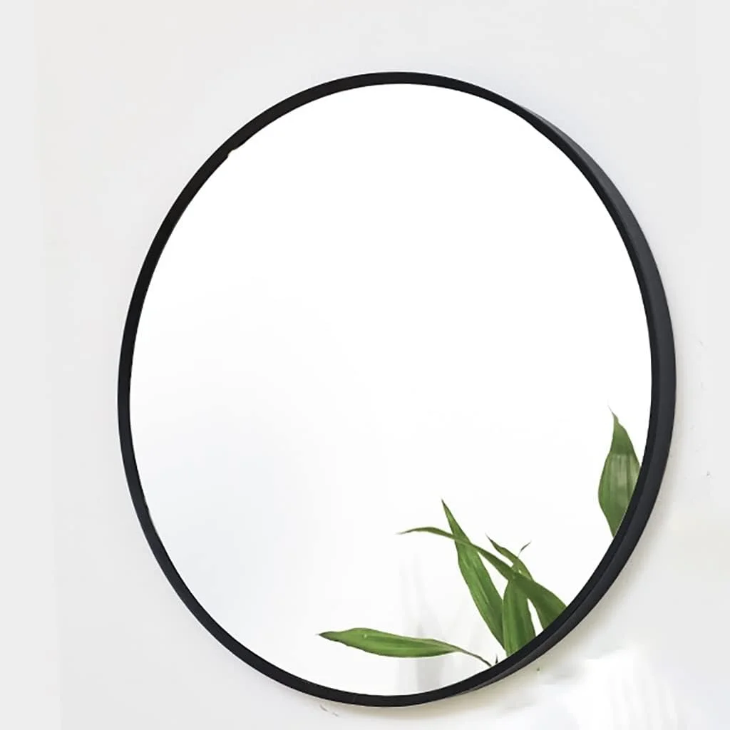 آینه گرد با قاب فلزی، آینه دیواری، آینه حمام، آینه آرایش، آینه میز آرایش اتاق خواب، آینه ورودی (رنگ: مشکی، سایز: 50 سانتی متر) آینه گرد با قاب فلزی، آینه دیواری، آینه حمام، آینه آرایش، آینه میز آرایش اتاق خواب، آینه ورودی (رنگ: مشکی، سایز: 50 سانتی متر)