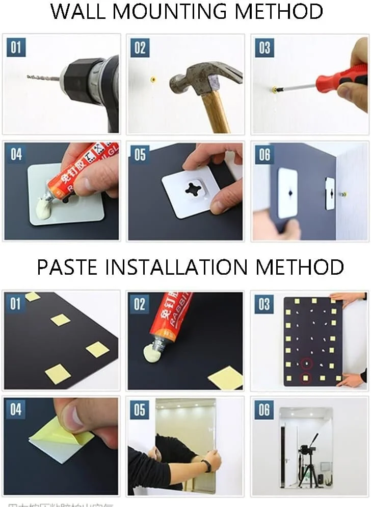 آینه گرد با قاب فلزی، آینه دیواری، آینه حمام، آینه آرایش، آینه میز آرایش اتاق خواب، آینه ورودی (رنگ: مشکی، سایز: 50 سانتی متر) آینه گرد با قاب فلزی، آینه دیواری، آینه حمام، آینه آرایش، آینه میز آرایش اتاق خواب، آینه ورودی (رنگ: مشکی، سایز: 50 سانتی متر)