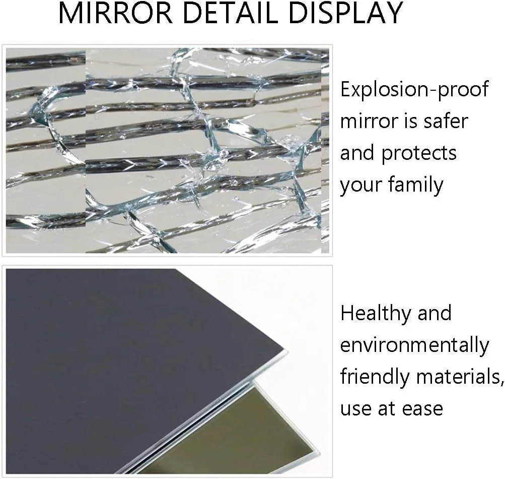 آینه قدی با قاب فلزی طرح کمانی مناسب دیوار، آینه حمام، آینه آرایش، آینه میز آرایش اتاق خواب، آینه ورودی (رنگ: سفید، سایز: 40 * 60 سانتی متر)