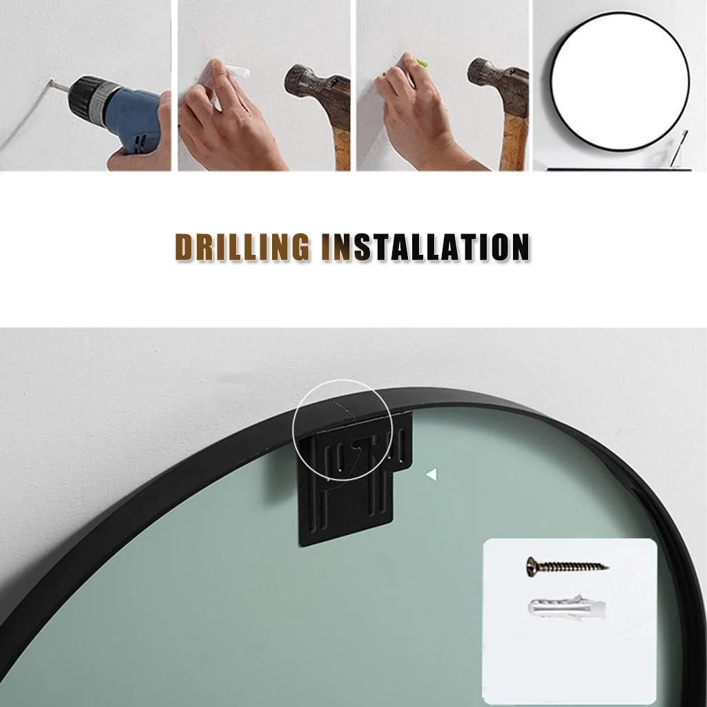 آینه آرایشی، آینه حمام، آینه رومیزی، آینه گرد طلایی دیواری با قفسه، کیت کامل فلزی بزرگ / مشکی / 60 سانتی متر (رنگ: مشکی، سایز: 60 سانتی متر) آینه آرایشی، آینه حمام، آینه رومیزی، آینه گرد طلایی دیواری با قفسه، کیت کامل فلزی بزرگ / مشکی / 60 سانتی متر (رنگ: مشکی، سایز: 60 سانتی متر)