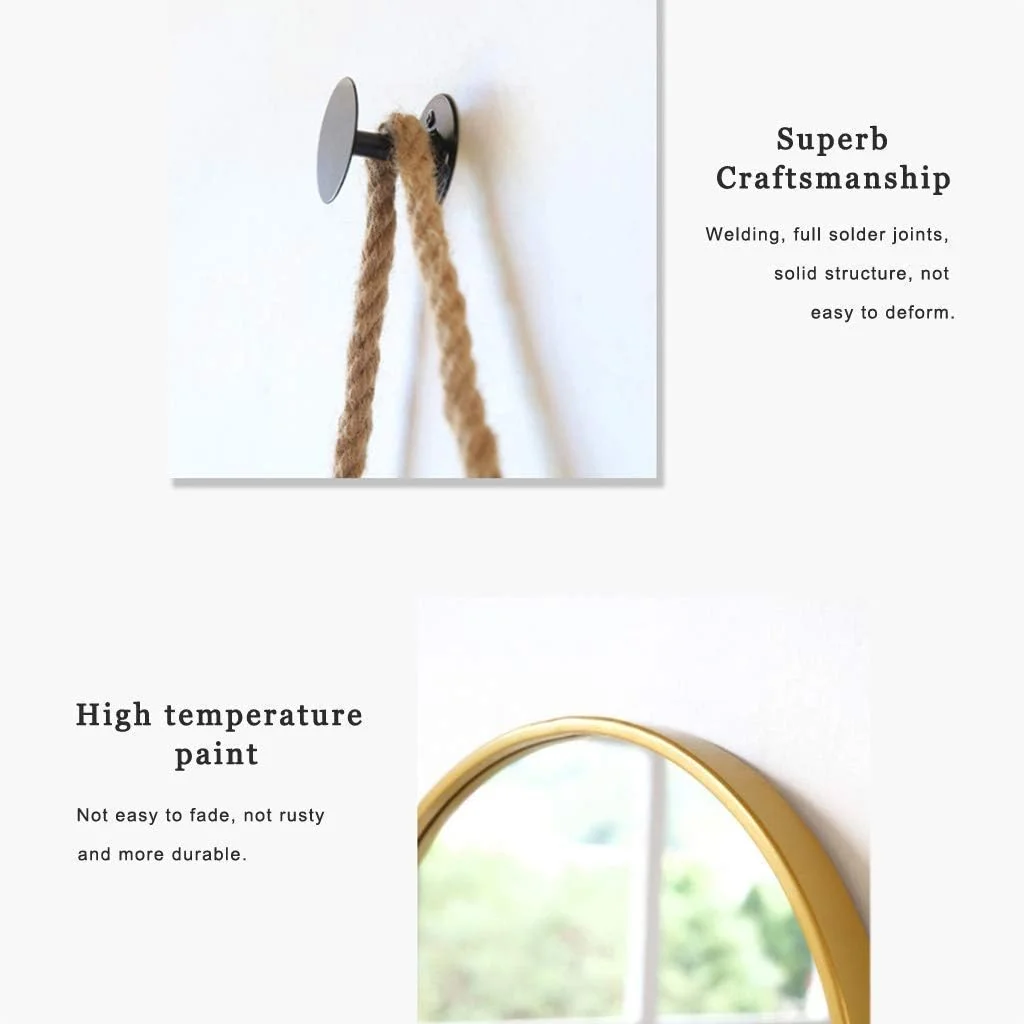 آینه آرایشی آینه حمام آینه رومیزی آینه دیواری آینه گرد آویز تزئینی با طناب کنفی/طلایی/40 سانتی متر (رنگ: طلایی، سایز: 50 سانتی متر) آینه آرایشی آینه حمام آینه رومیزی آینه دیواری آینه گرد آویز تزئینی با طناب کنفی/طلایی/40 سانتی متر (رنگ: طلایی، سایز: 50 سانتی متر)