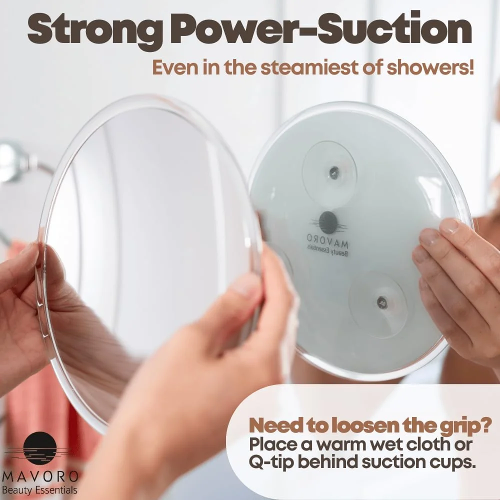 آینه بزرگنمایی ماورو با 3 فنجان مکش 9 اینچی (بزرگنمایی 5 برابر)