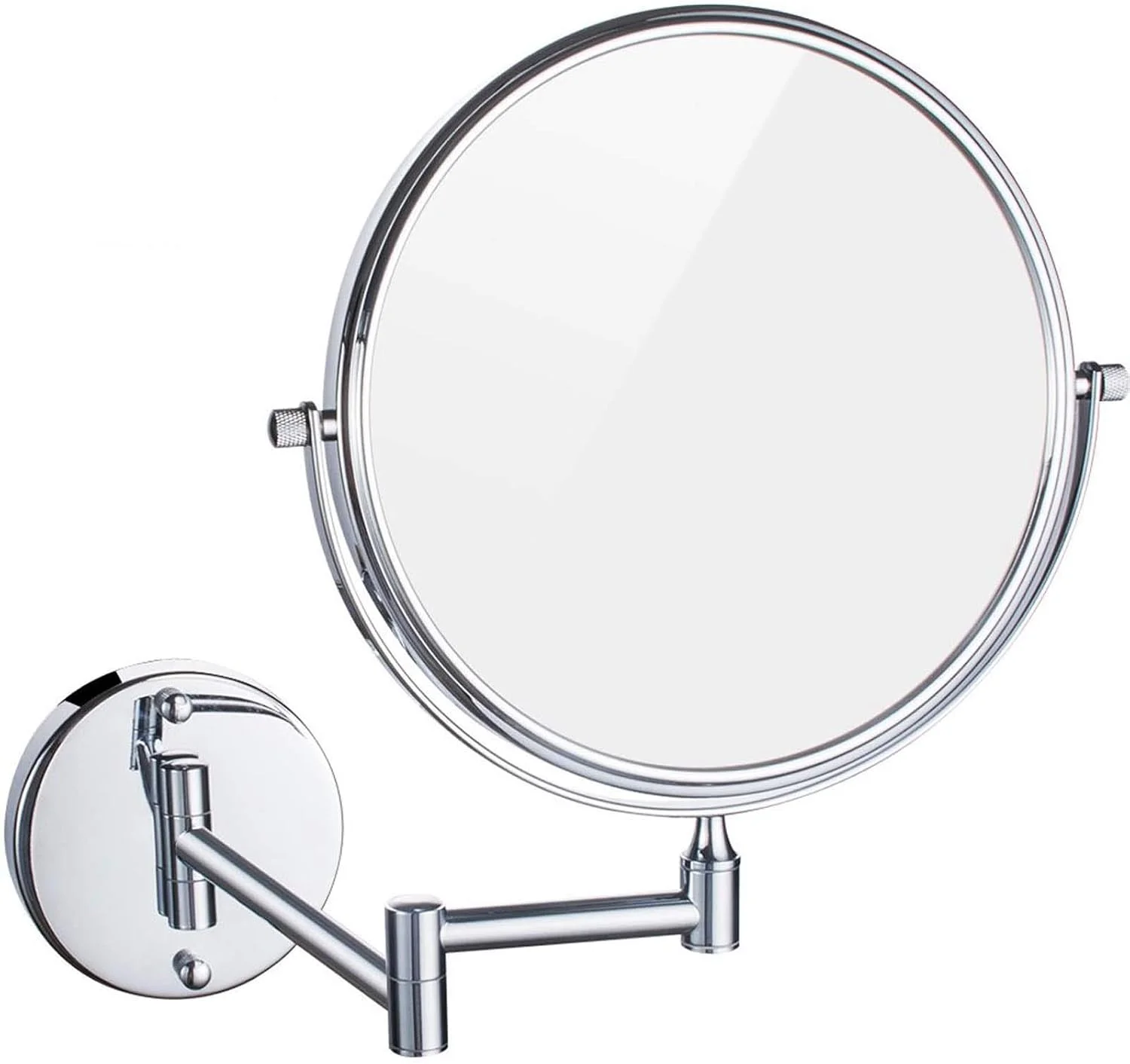 آینه آرایشی دیواری، آینه گرد آرایش، آینه حمام با چرخش 360 درجه، برای آرایش، اصلاح