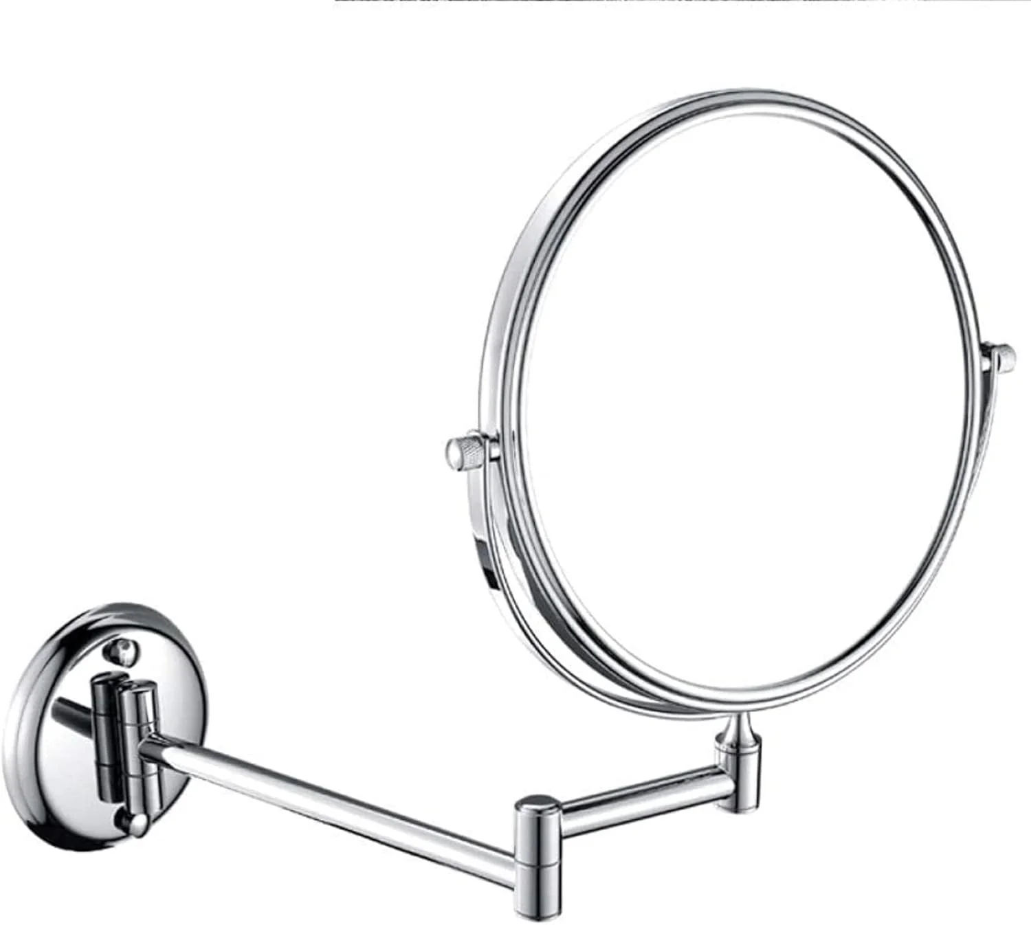 آینه آرایشی با بزرگنمایی 10 برابر، آینه دو طرفه آرایشی، تاشو، گرد، مناسب حمام