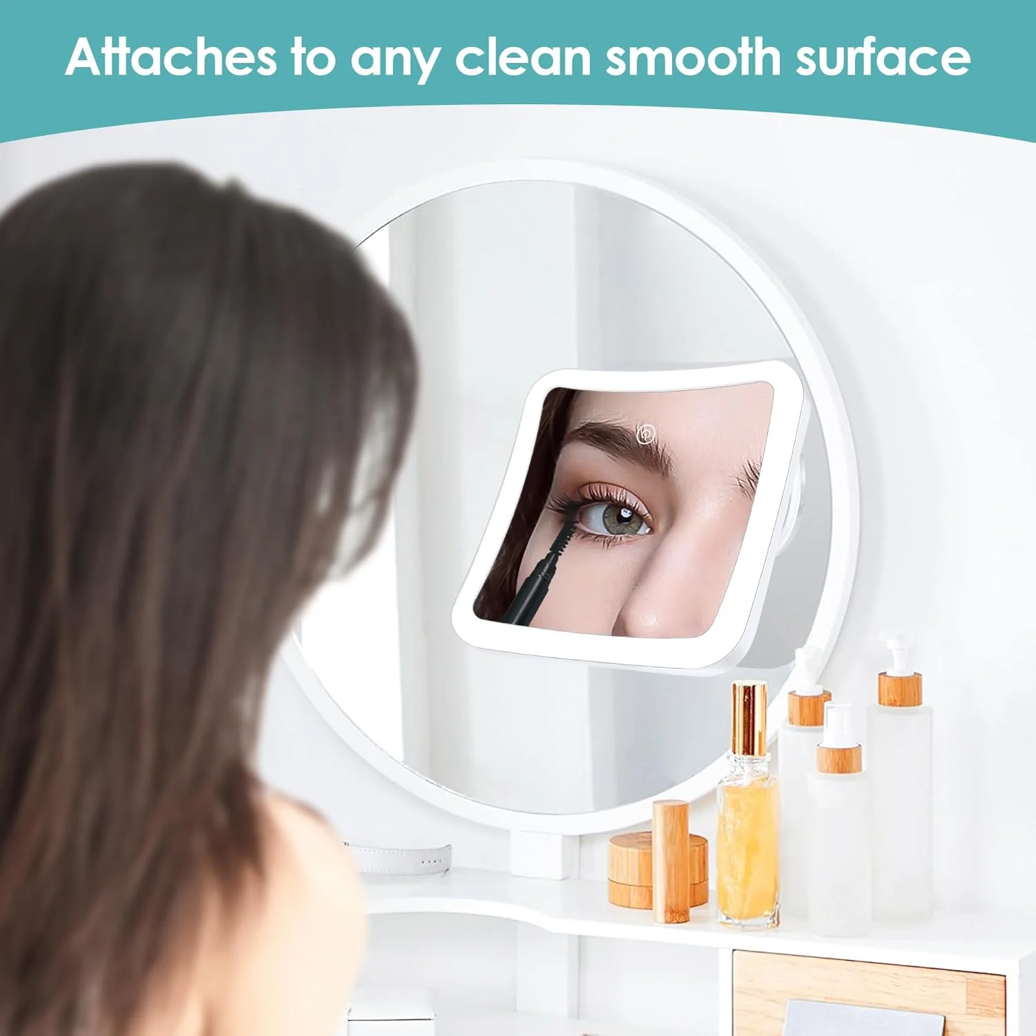 آینه بزرگنمایی با نور، آینه آرایشی روشن با بزرگنمایی 30 برابر با کنترل لمسی و مکنده، قابل شارژ، 3 رنگ نورپردازی، چرخش 360 درجه، آینه روشویی حمام و مسافرتی، مربعی آینه بزرگنمایی با نور، آینه آرایشی روشن با بزرگنمایی 30 برابر با کنترل لمسی و مکنده، قابل شارژ، 3 رنگ نورپردازی، چرخش 360 درجه، آینه روشویی حمام و مسافرتی، مربعی