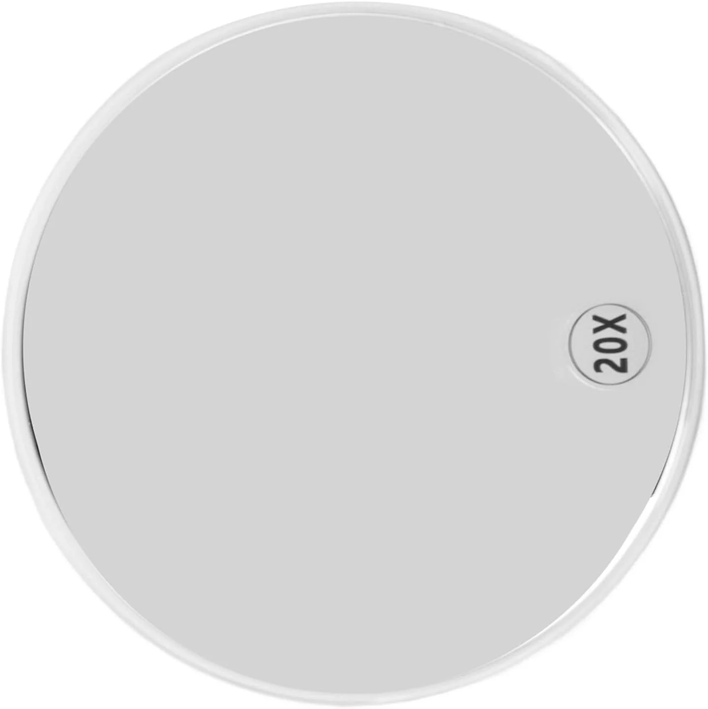 آینه بزرگنمایی با بزرگنمایی 20 برابر، آینه گرد قابل حمل برای حمام، مکش قوی، سفید آینه بزرگنمایی با بزرگنمایی 20 برابر، آینه گرد قابل حمل برای حمام، مکش قوی، سفید