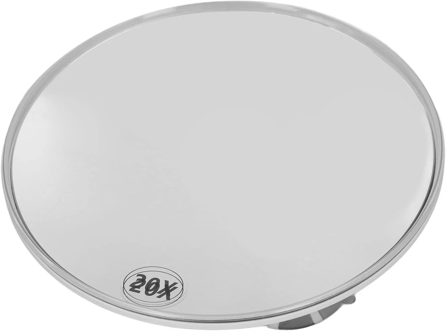 آینه بزرگنمایی با بزرگنمایی 20 برابر، آینه گرد قابل حمل برای حمام، مکش قوی، سفید آینه بزرگنمایی با بزرگنمایی 20 برابر، آینه گرد قابل حمل برای حمام، مکش قوی، سفید