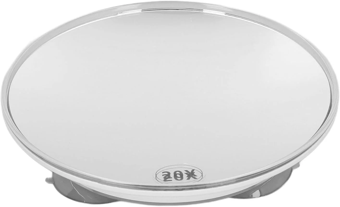 آینه بزرگنمایی با بزرگنمایی 20 برابر، آینه گرد قابل حمل برای حمام، مکش قوی، سفید آینه بزرگنمایی با بزرگنمایی 20 برابر، آینه گرد قابل حمل برای حمام، مکش قوی، سفید