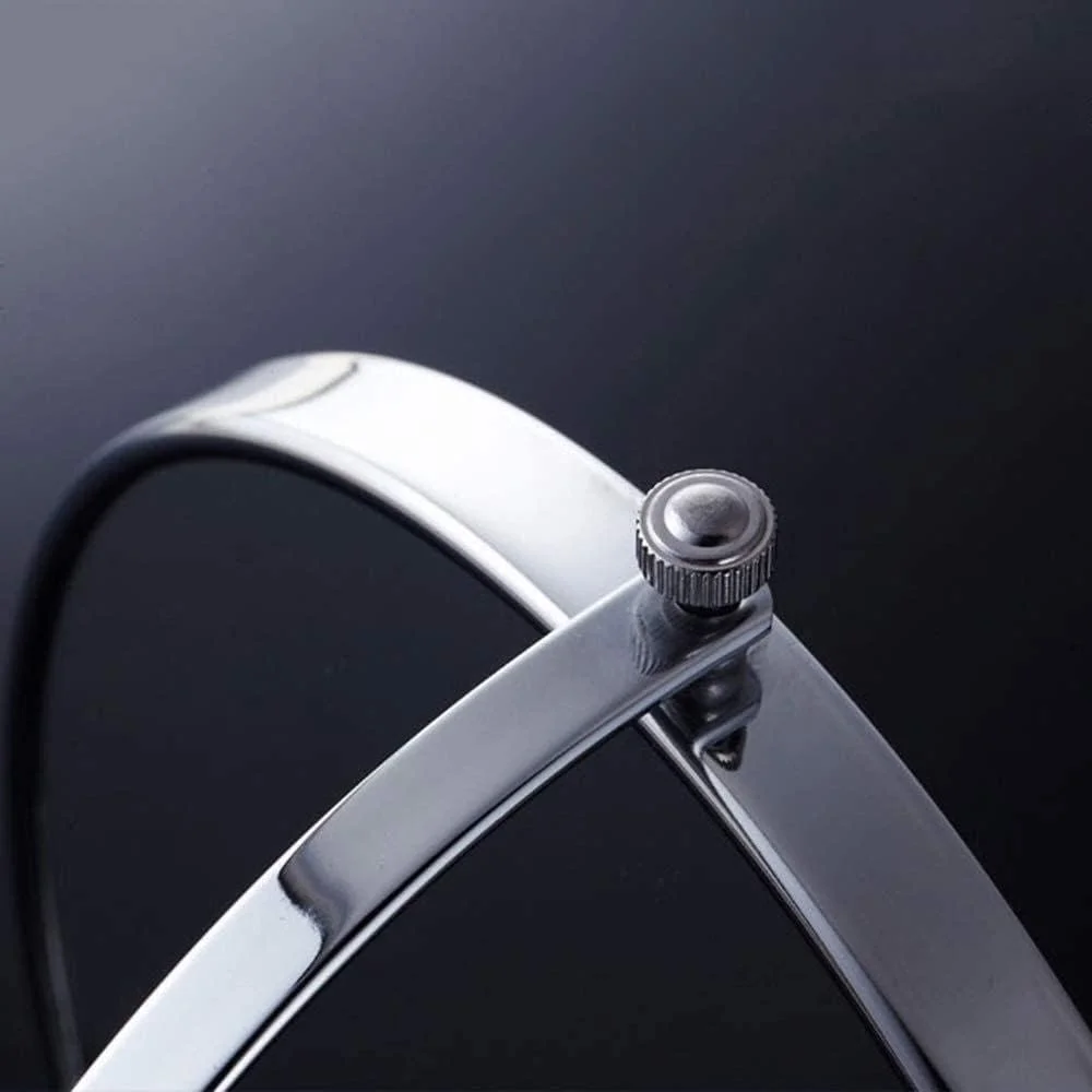 آینه آرایشی بزرگنمایی 3 برابری، آینه زیبایی چرخان 6 اینچی، آینه آرایشی تاشو، آینه رومیزی آویز دیواری حمام (نقره ای 6 اینچ 3X) آینه آرایشی بزرگنمایی 3 برابری، آینه زیبایی چرخان 6 اینچی، آینه آرایشی تاشو، آینه رومیزی آویز دیواری حمام (نقره ای 6 اینچ 3X)