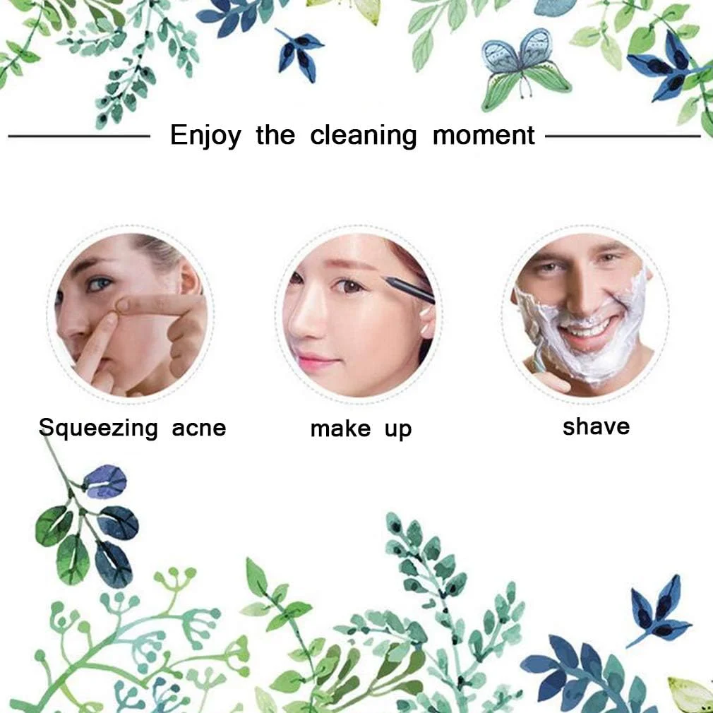 آینه آرایشی با چراغ، آینه زیبایی دیواری با بزرگنمایی 3 برابر، آینه حمام تلسکوپی، آینه آرایشی LED با اتصال سیمی