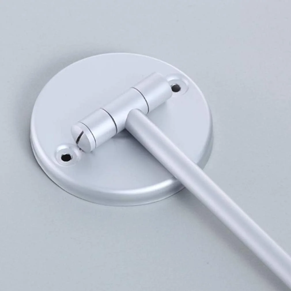 آینه آرایشی، آینه آرایشی با بزرگنمایی 3 برابر، آینه دو طرفه دیواری، آینه زیبایی با چرخش 360 درجه، آینه حمام قابل افزایش، نقره ای (نقره ای 8 اینچ)