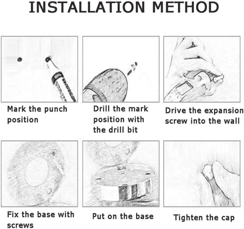 آینه آرایشی، آینه آرایشی با بزرگنمایی 3 برابر، آینه دو طرفه دیواری، آینه زیبایی با چرخش 360 درجه، آینه حمام قابل افزایش، نقره ای (نقره ای 8 اینچ)