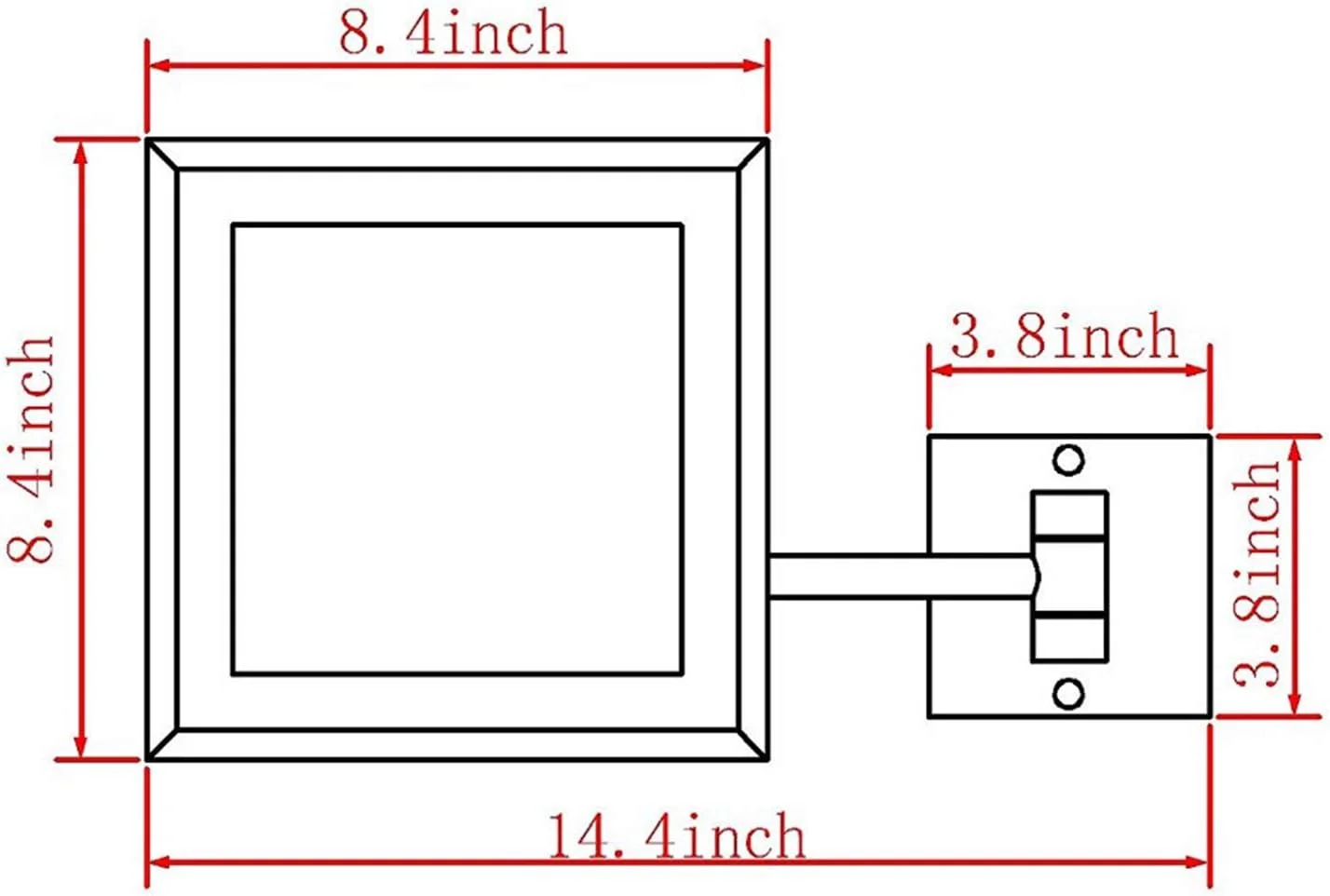آینه آرایشی LED، آینه بزرگنمایی برنجی 8 اینچی، آینه اصلاح دیواری حمام، آینه چرخان 360 درجه و قابل افزایش با دوشاخه، کروم، 3X LEOWE آینه آرایشی LED، آینه بزرگنمایی برنجی 8 اینچی، آینه اصلاح دیواری حمام، آینه چرخان 360 درجه و قابل افزایش با دوشاخه، کروم، 3X LEOWE