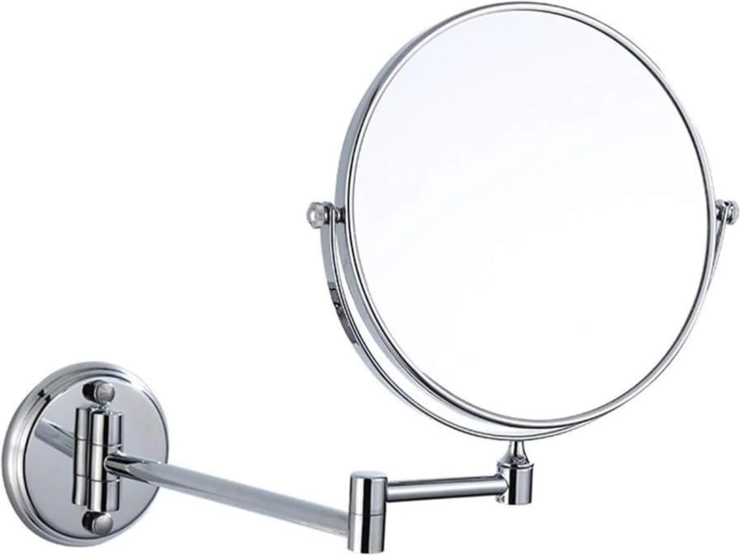 آینه آرایشی با بزرگنمایی 3 برابر، آینه حمام دیواری تاشو، آینه زیبایی دو طرفه تلسکوپی