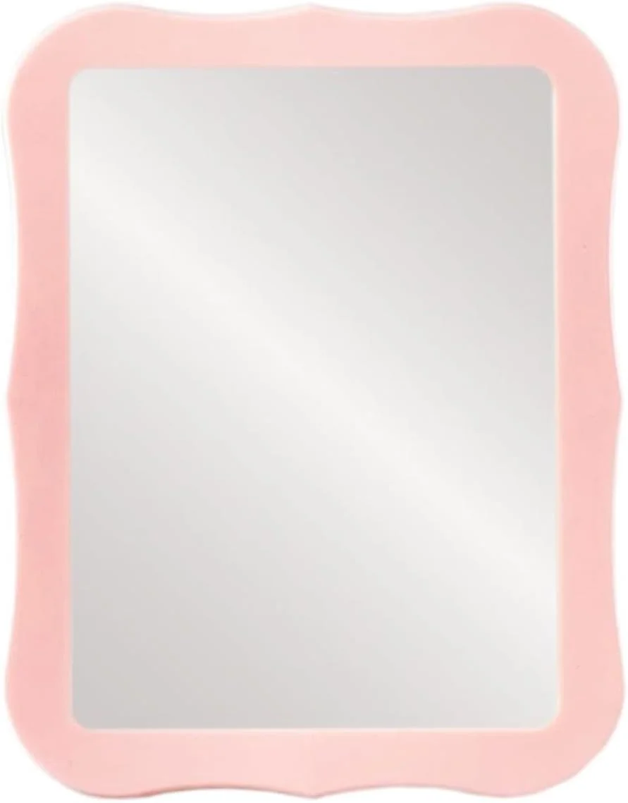 آینه مغناطیسی کمد، آینه کوچک برای کمد - 13.46 در 17.52 سانتیمتر - آینه مغناطیسی برای کمد مدرسه، حمام، جعبه ابزار کارگاه، کابینت اداری، لوازم جانبی کمد، صورتی