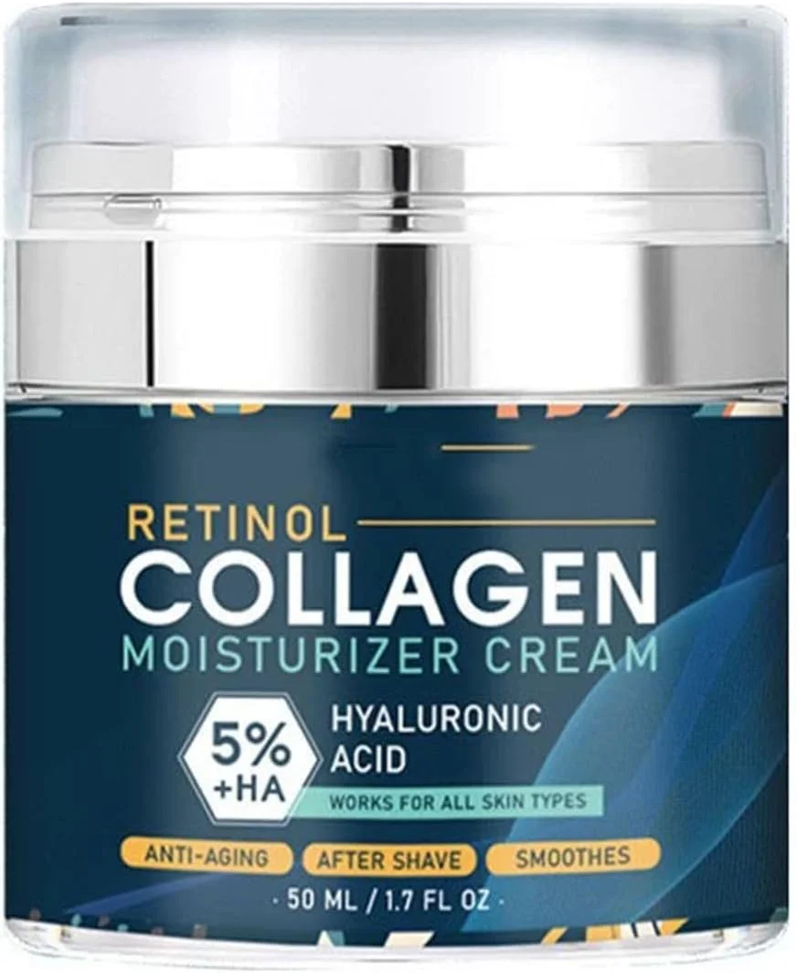 کرم مرطوب کننده ضد پیری اسید هیالورونیک ارگانیک، مرطوب کننده صورت ضد پیری، کرم سفت کننده ارگانیک، سبک وزن، مواد فعال خطوط ریز و چین و چروک را کاهش می دهند، 50 میلی لیتر