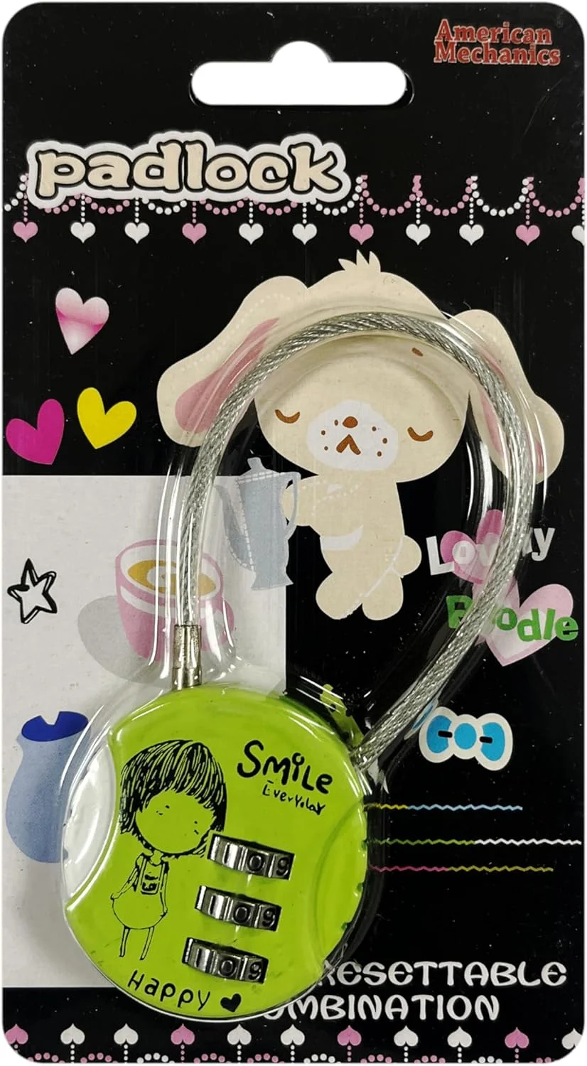 قفل رمزدار ترکیبی آمریکن مکانیکس مدل 212، سبز